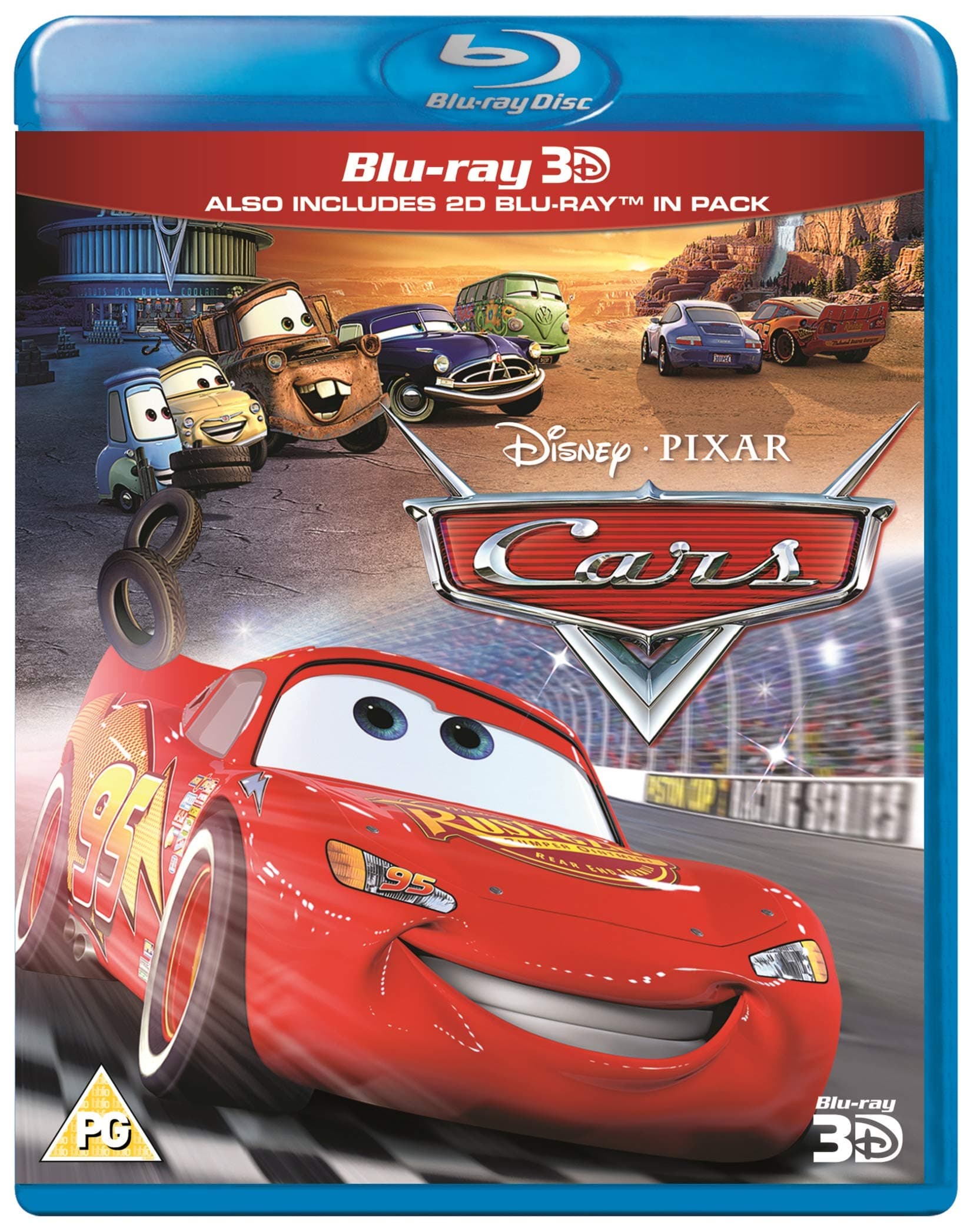 Cars (Blu-ray 3D + Blu-ray) [Region Free]