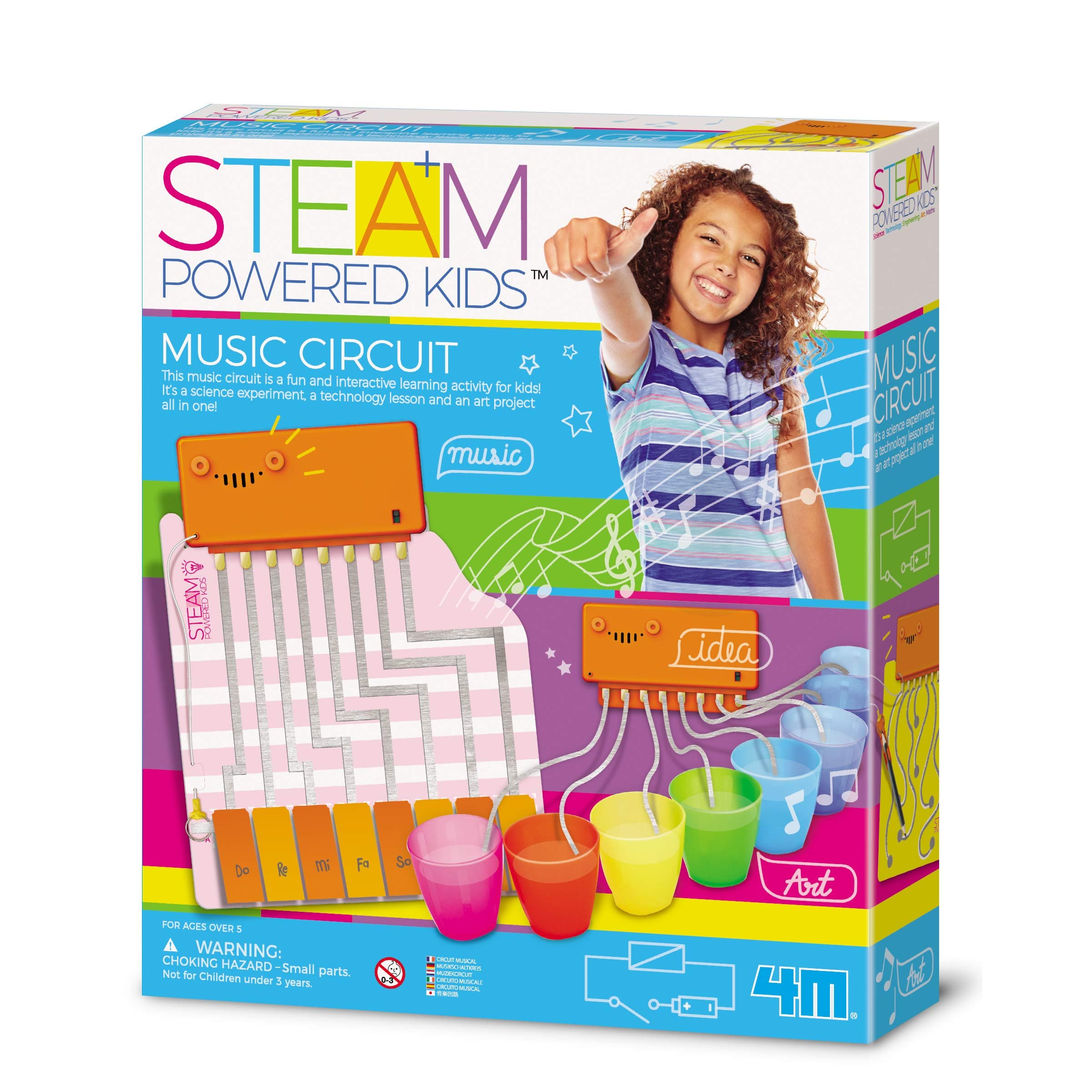 4MSteam Powered Girls Magic Circuit Kit, Brown/a