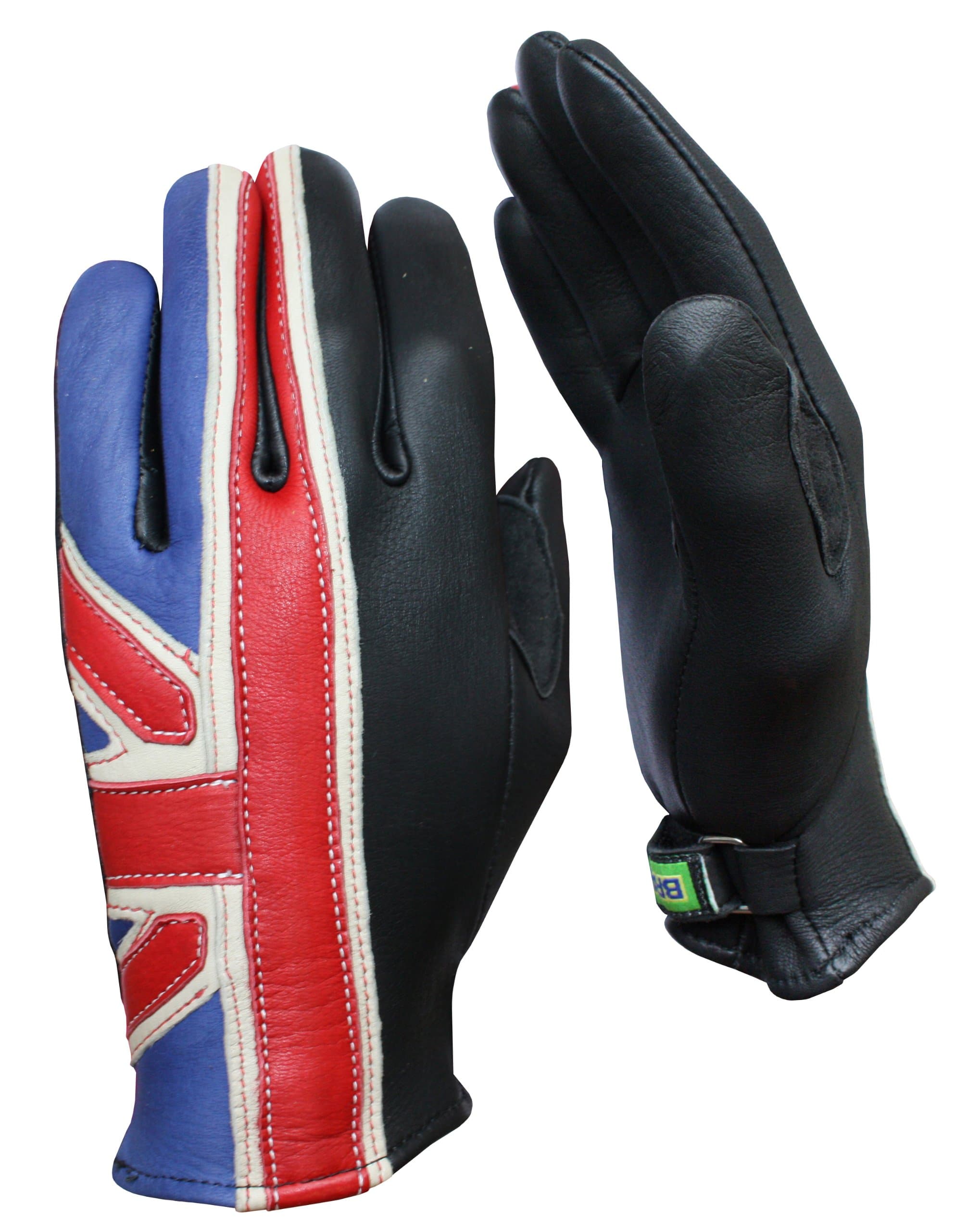 Brit Men's Scooter Gloves (Blue Red Cream, X-Small)