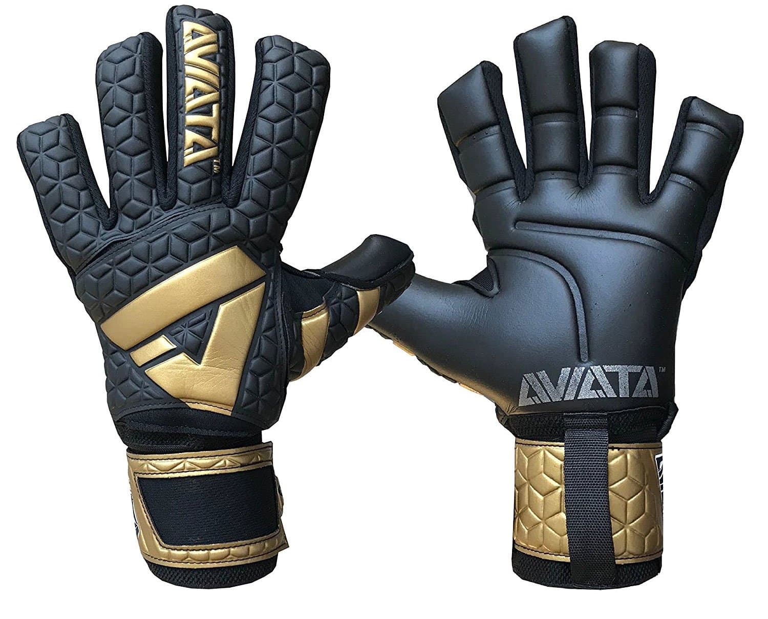Goalie Gloves Viper De Luxe V7 Goalkeeper Soccer Gloves for Saves and Protection, 5 Finger Removable, Customizable Exo-SKEL