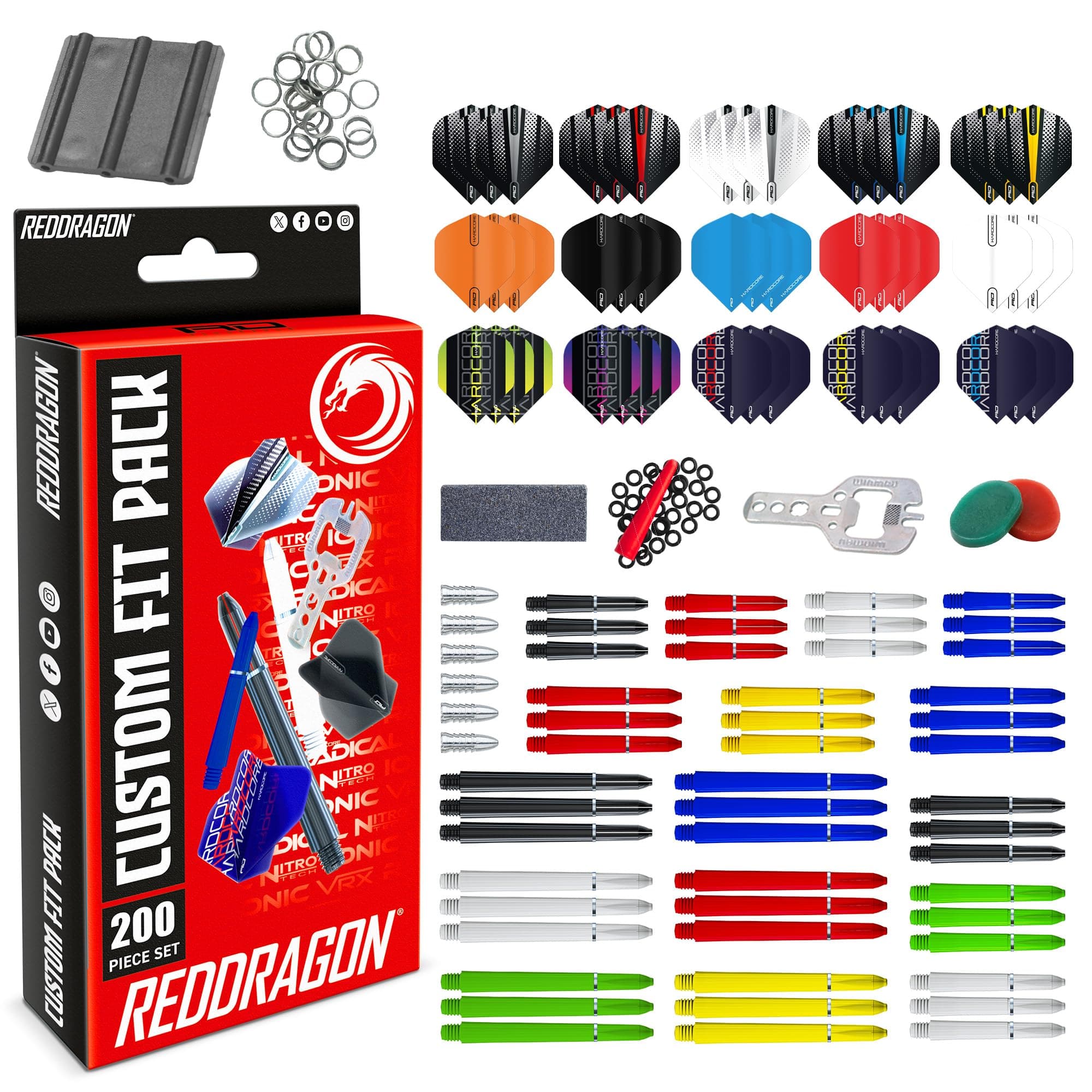 Darts - Ultimate Darts Accessory Set - Choose from Iceman, Snakebite and Ultimate Set or Bumper 200 Piece Set