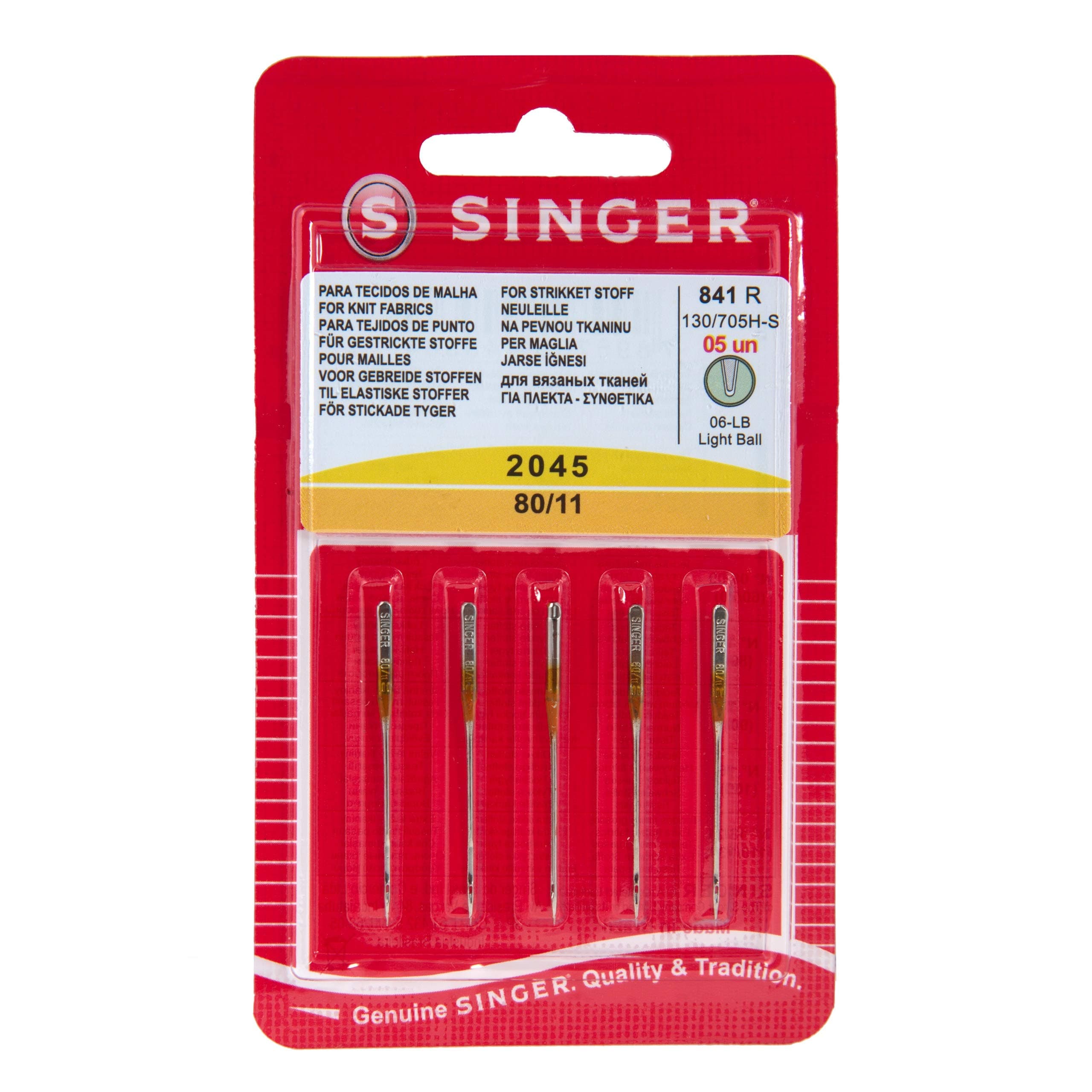 Singerring Yellow Band Flat Shank Needles, Metal