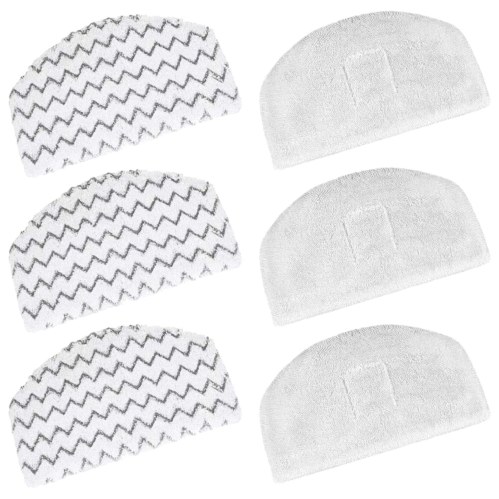 6 Pack Steam Mop Pads Replacement for Bissell Powerfresh Steam Mop 1940 1440 1544 1806 2075 Series, Model 19402 19404 19408 19409 1940a 1940f 1940q 1940t 1940w Washable Cleaning Pad