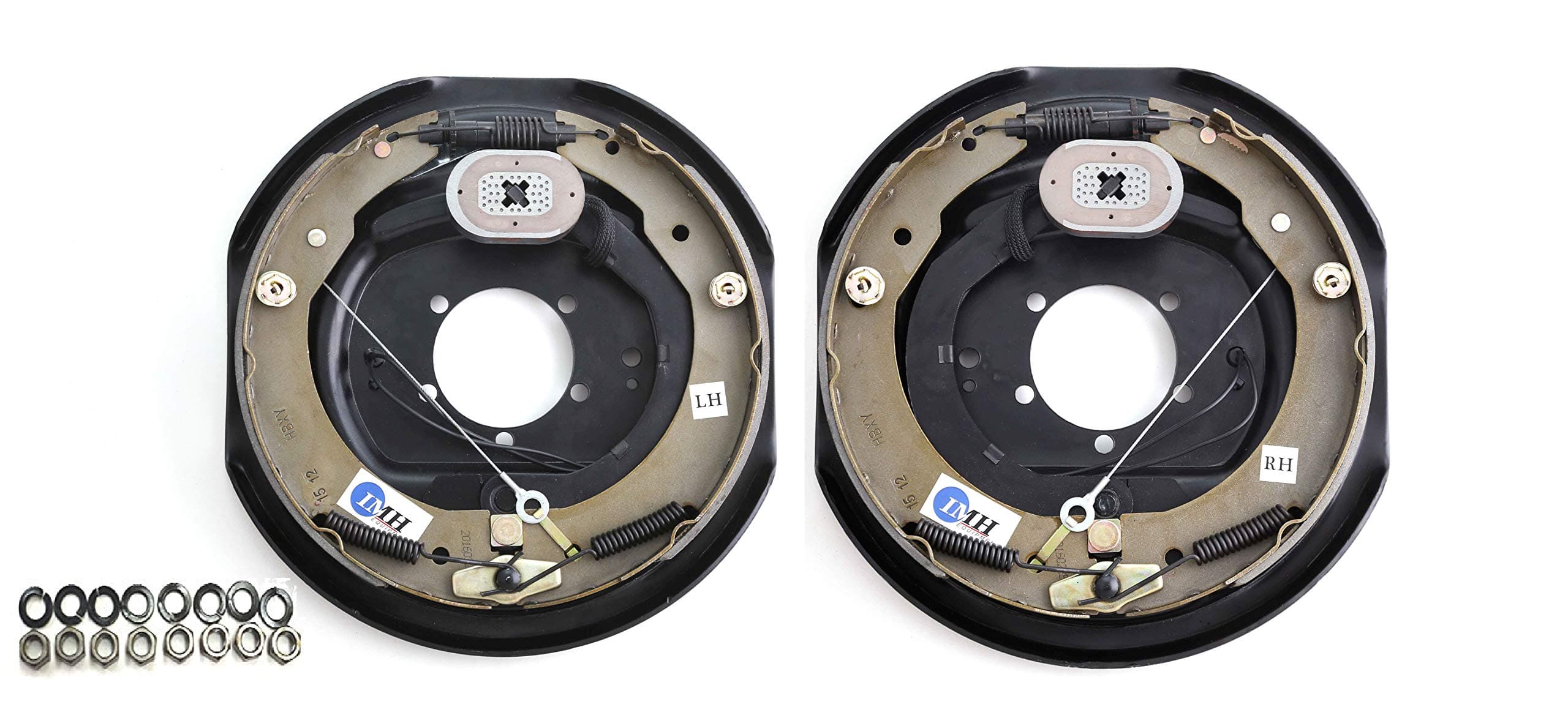 IMH Equipment 12” x 2” Self-Adjusting Trailer Electric Brake (1 Right + 1 Left) in Pair
