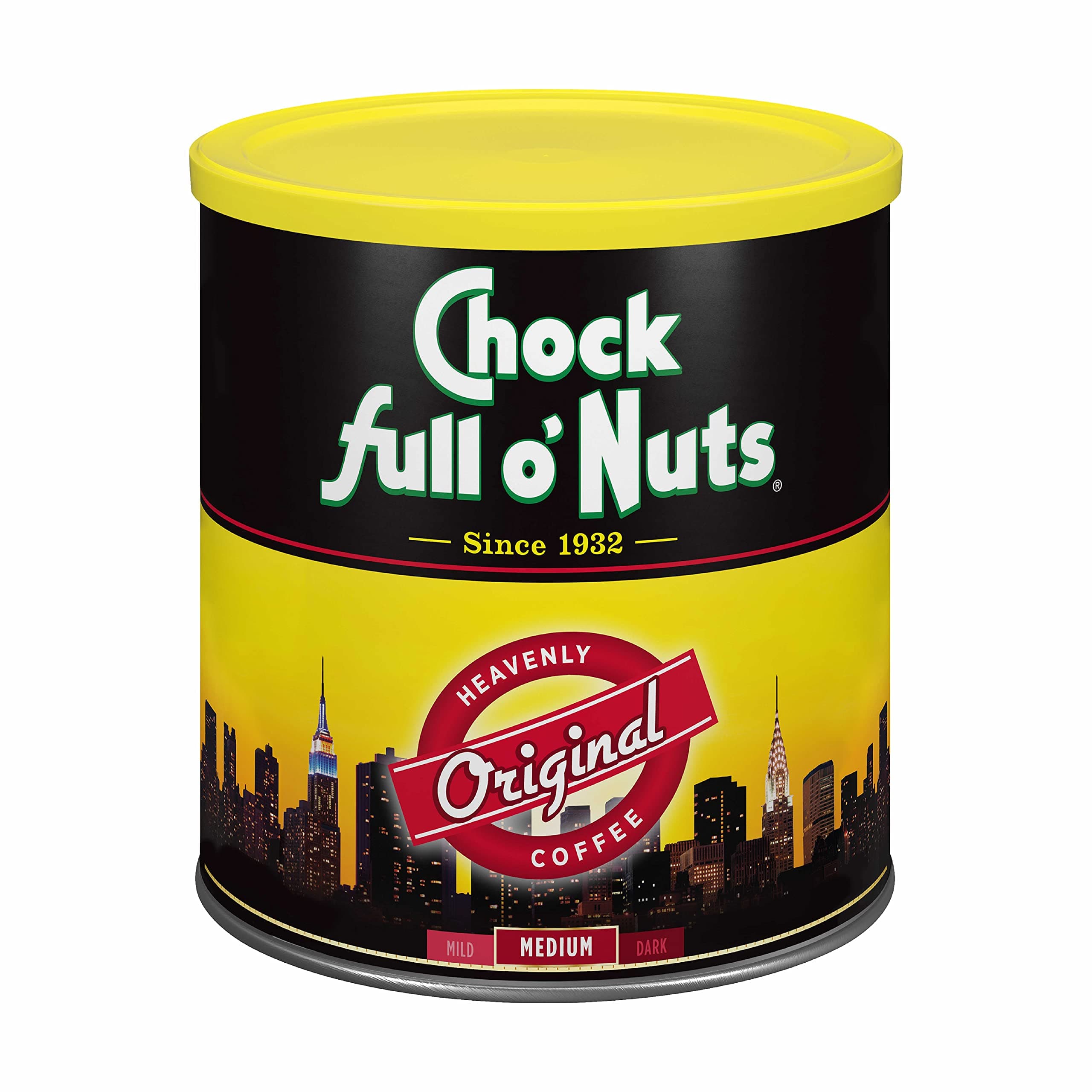 Chock Full O Nuts The Heavenly Original Ground Coffee 864g Catering Size Tin