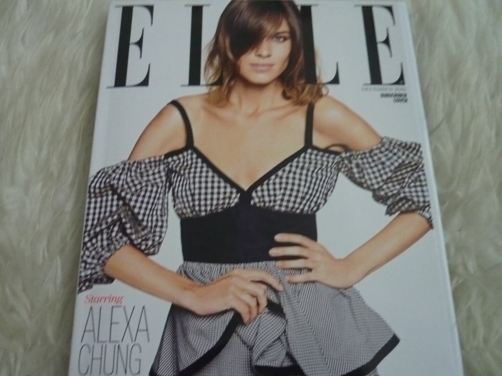 Elle magazine subscribers cover december 2015 Alexa chung cover