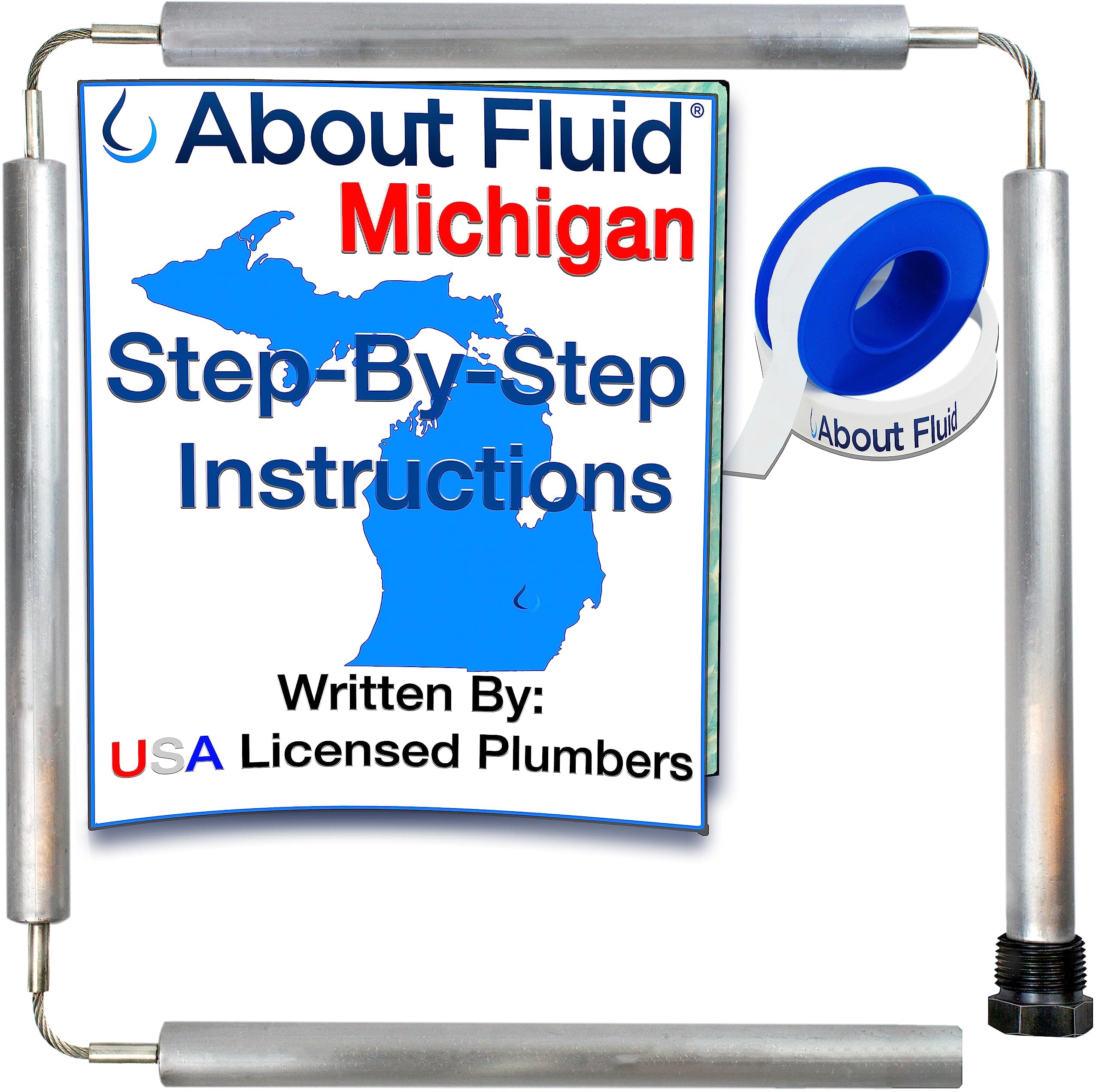 Rotten Egg Odor Fix, About Fluid Michigan Aluminum/Zinc Anode Rod for Water Heater,Flexible 304 Stainless Steel Cable Connectors. Fits: Reem,Reliance,GE,Kenmore. KIT: Rod,Instructions and Tape