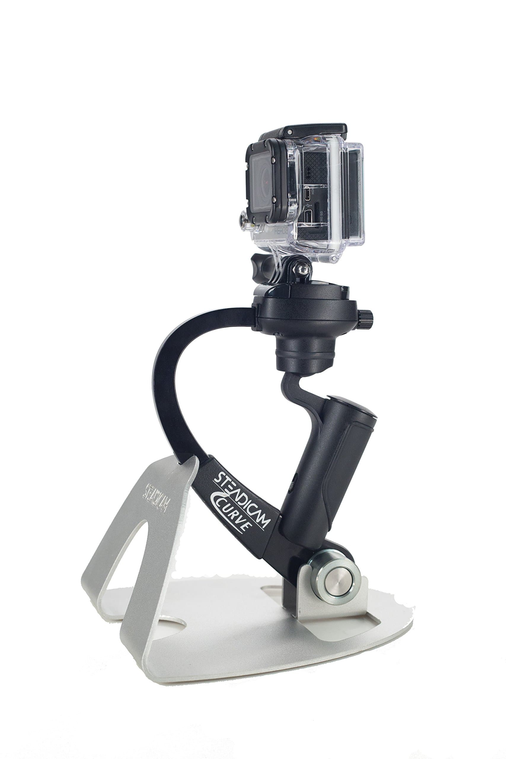 Steadicam Curve-BK Handheld Video Stabilizer and Grip for GoPro Hero Cameras 3, 4 Black & Hero 5 (Black)