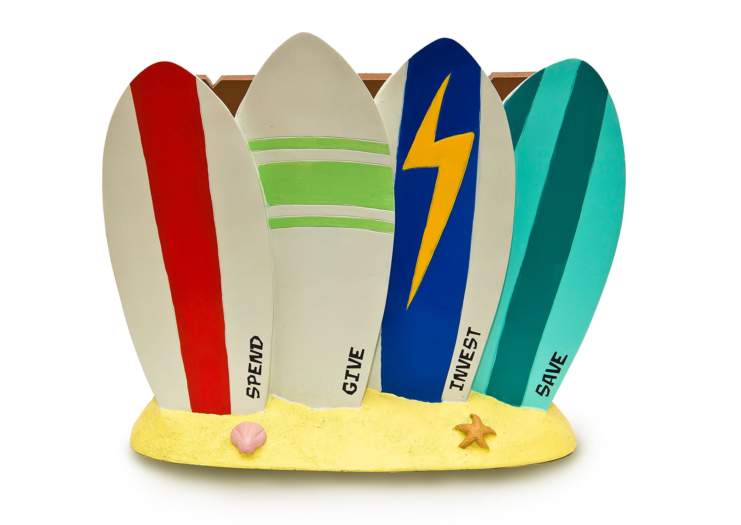 Surf Coin Bank - Coin Bank for Kids - Teach Financial Literacy for Teens - Perfect Kids Money Bank - Piggy Bank of the Future by Money Scholar