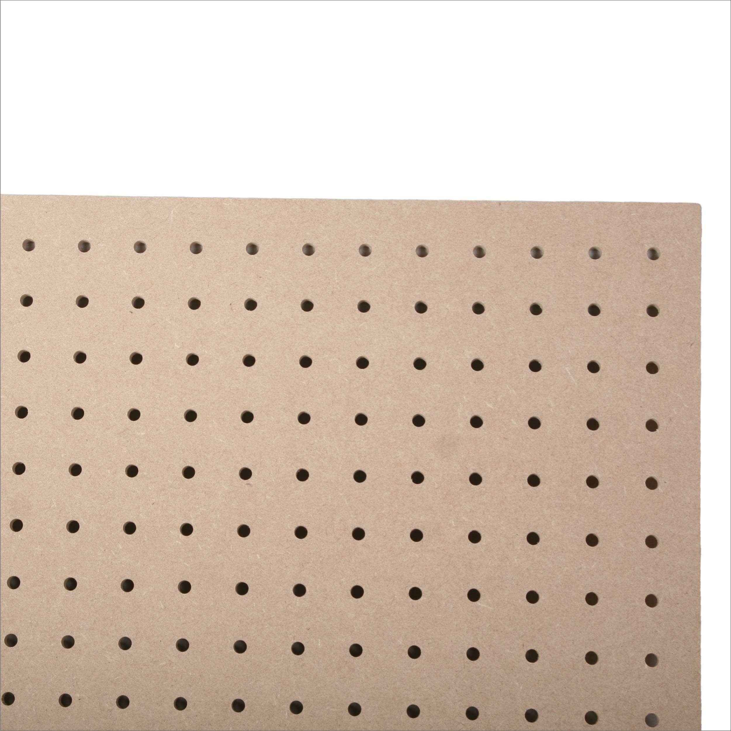 6mm Wooden Pegboard 600MM X 300MM, 6mm Hole with 25mm Hole centres perf Board