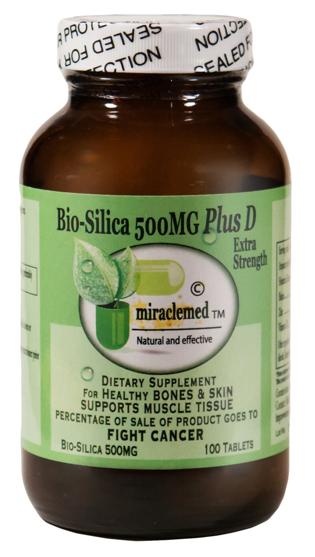 Bio-Silica 500mg Plus Vitamin D Extra Strength for Skin 100 Tablets