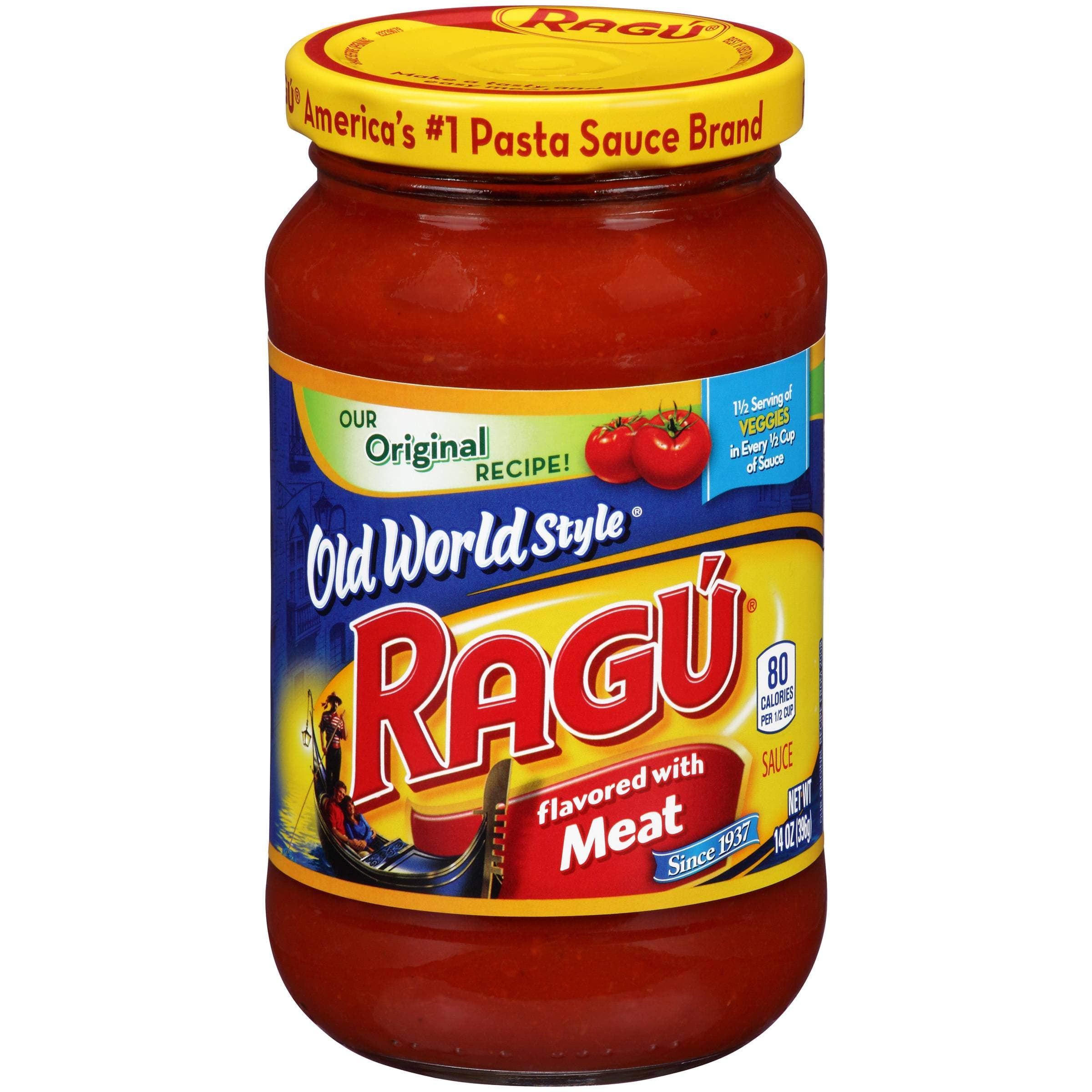 Ragu Old World Style Meat Pasta Sauce 14 oz (Pack of 12) Pack (Pack of 12)