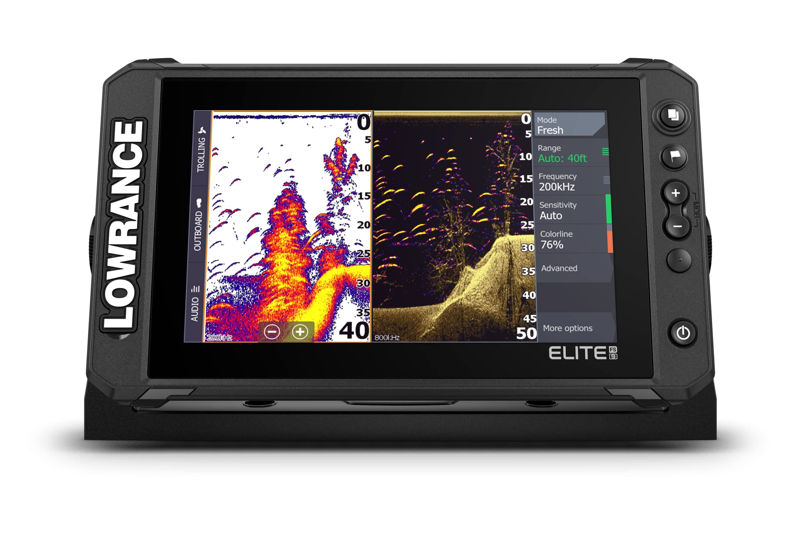 Elite FS Fishfinder/Chartplotter, Available with and Without Transducer