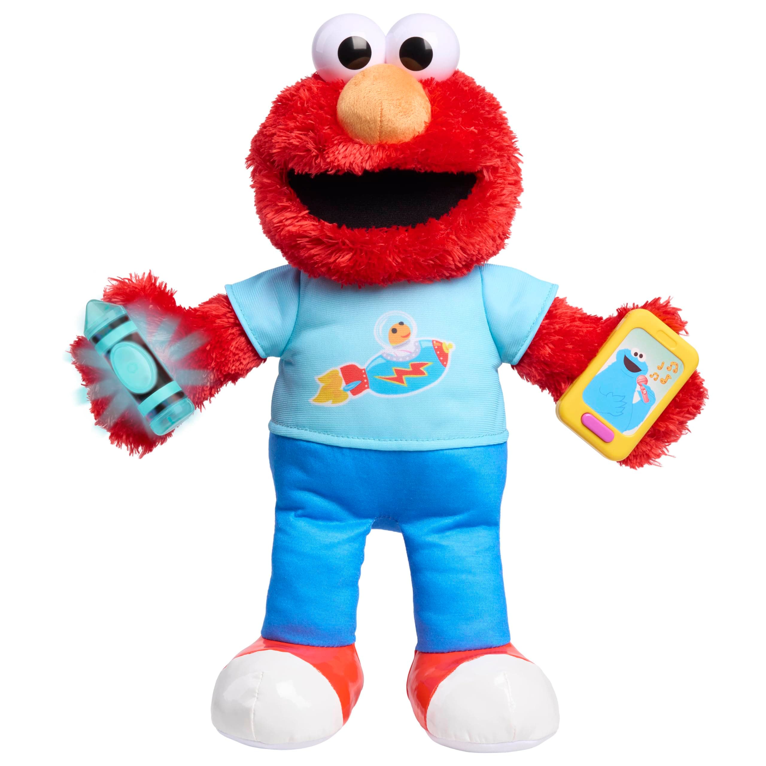 Just Play Sesame Street Plush Learning Elmo, Kids Toys for Ages 18 Month