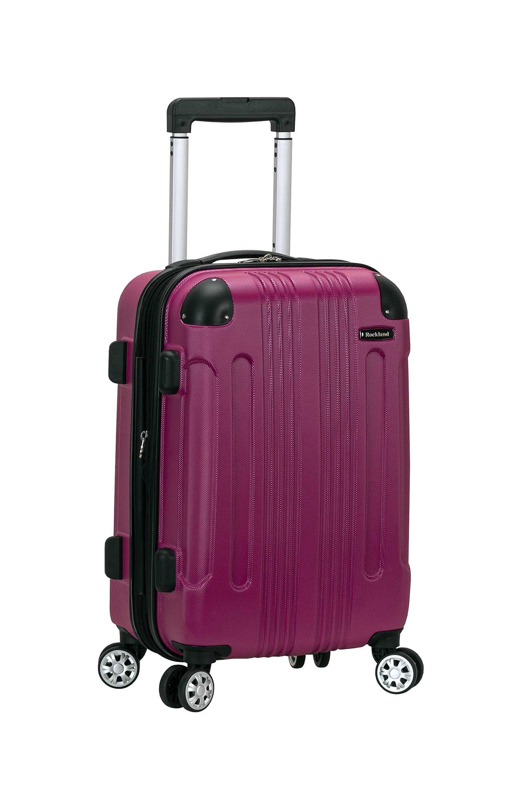 London Hardside Spinner Wheel Luggage, Magenta, Carry-On 20-Inch