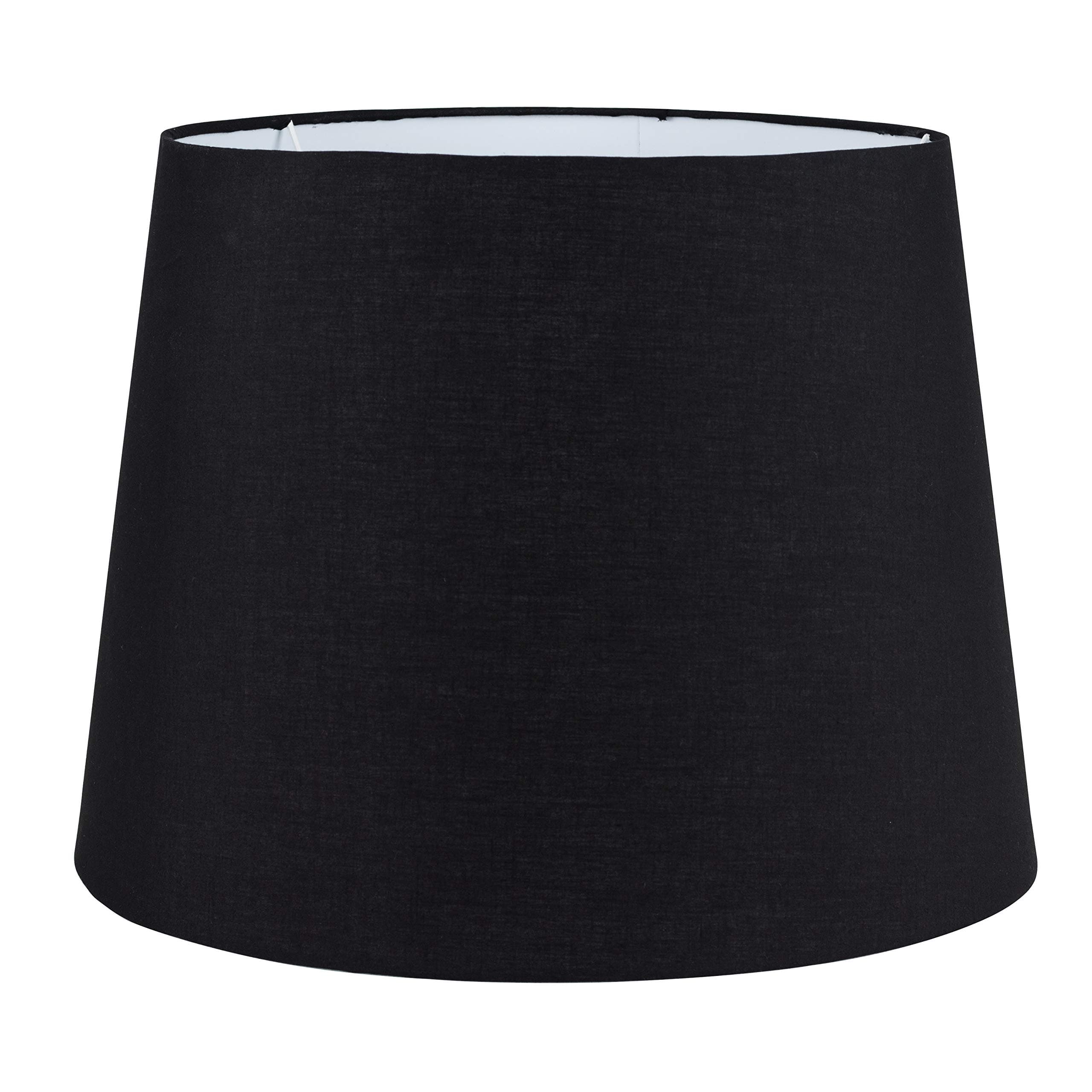 Extra Large Modern Tapered Light Shade in a Black Fabric Finish | Floor Lamps & Torchieres, Home Décor & Improvement Essential | 45.5cm Shade Width