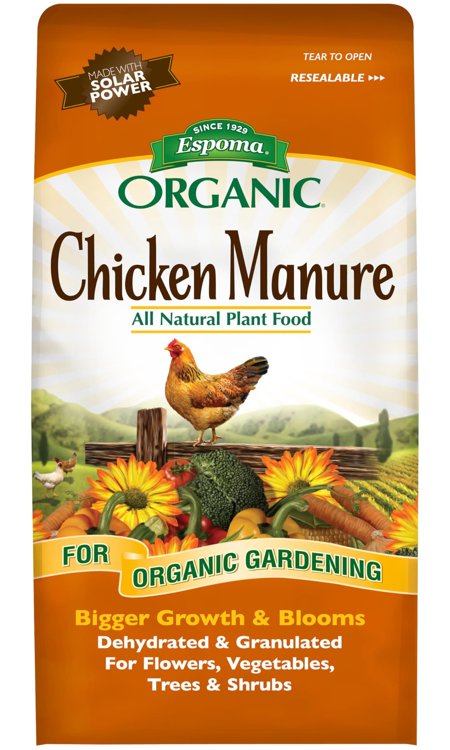 Espoma Organic GM3 3.75 Lb Organic Chicken Manure Plant Food