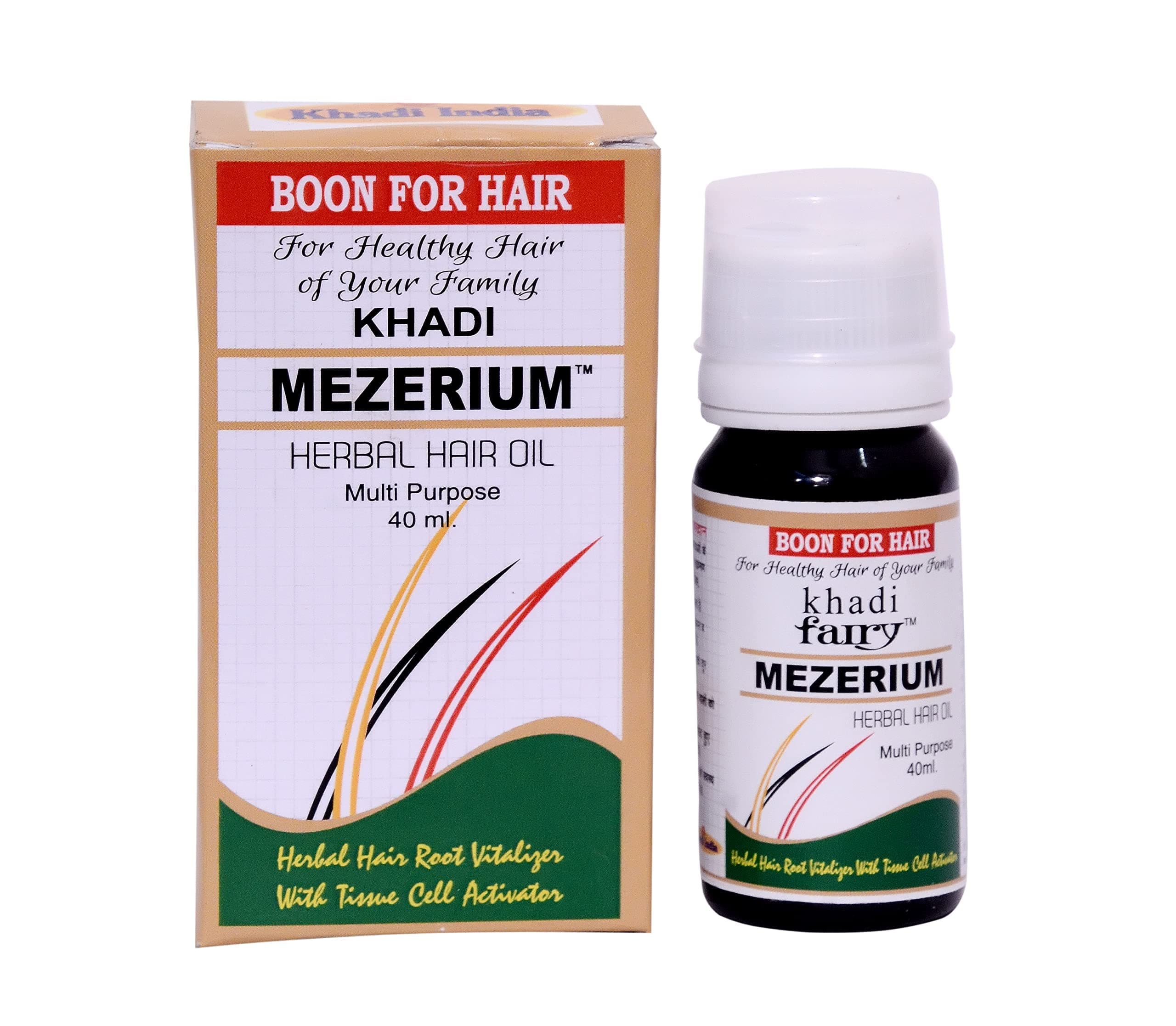 Khadi Mezerium Herbal Hair Oil For All Hair Problems And Also Use In Any Type Of Hair Infections For Healthy Hair of Your Family