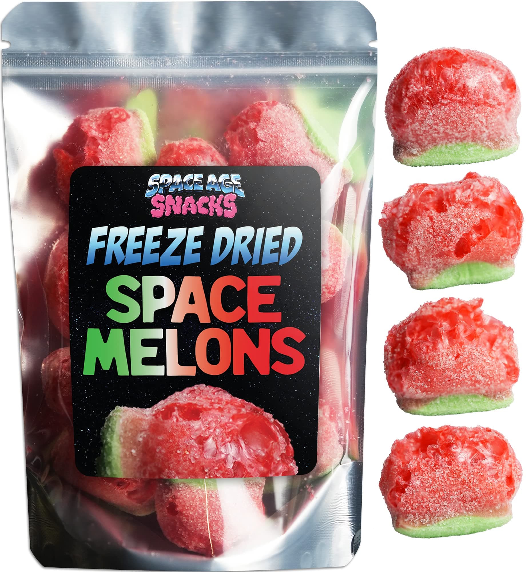 Freeze Dried Watermelon Gummies - Premium Freeze Dried Candy Shipped in a Box for Extra Protection - Space Age Snacks Dry Freeze Candy for All Ages (4 oz)