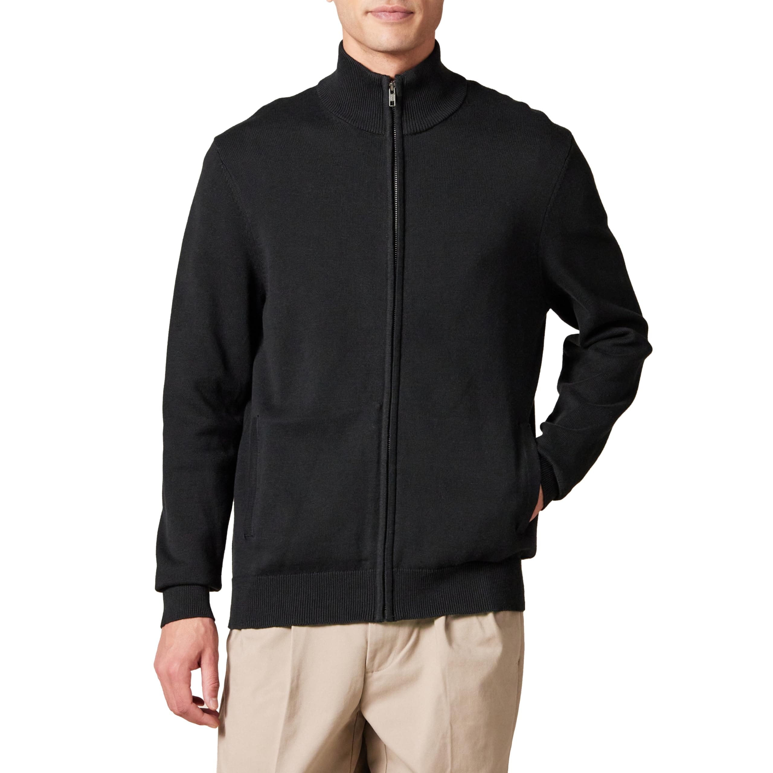 Amazon EssentialsMen's Full-Zip Cotton Jumper