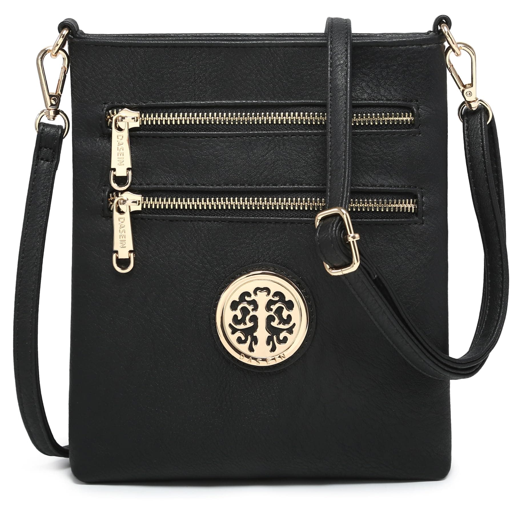 Dasein Women Small Crossbody Bag Lightweight Shoulder Purses Multi Zipper Pockets Phone Purse Handbag