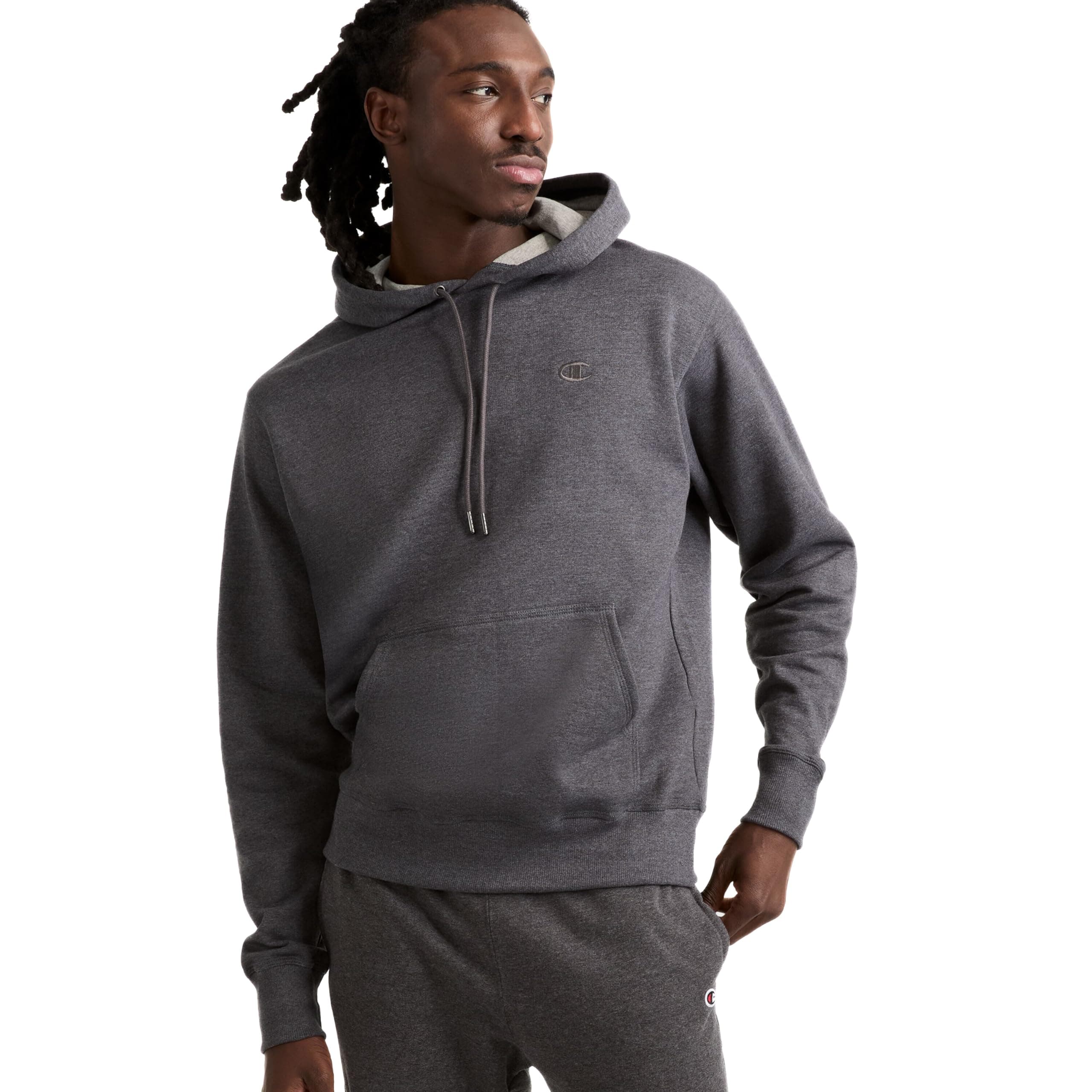 Men's Pullover Fleece Hoodie, Midweight, C Logo (Reg. Or Big & Tall)