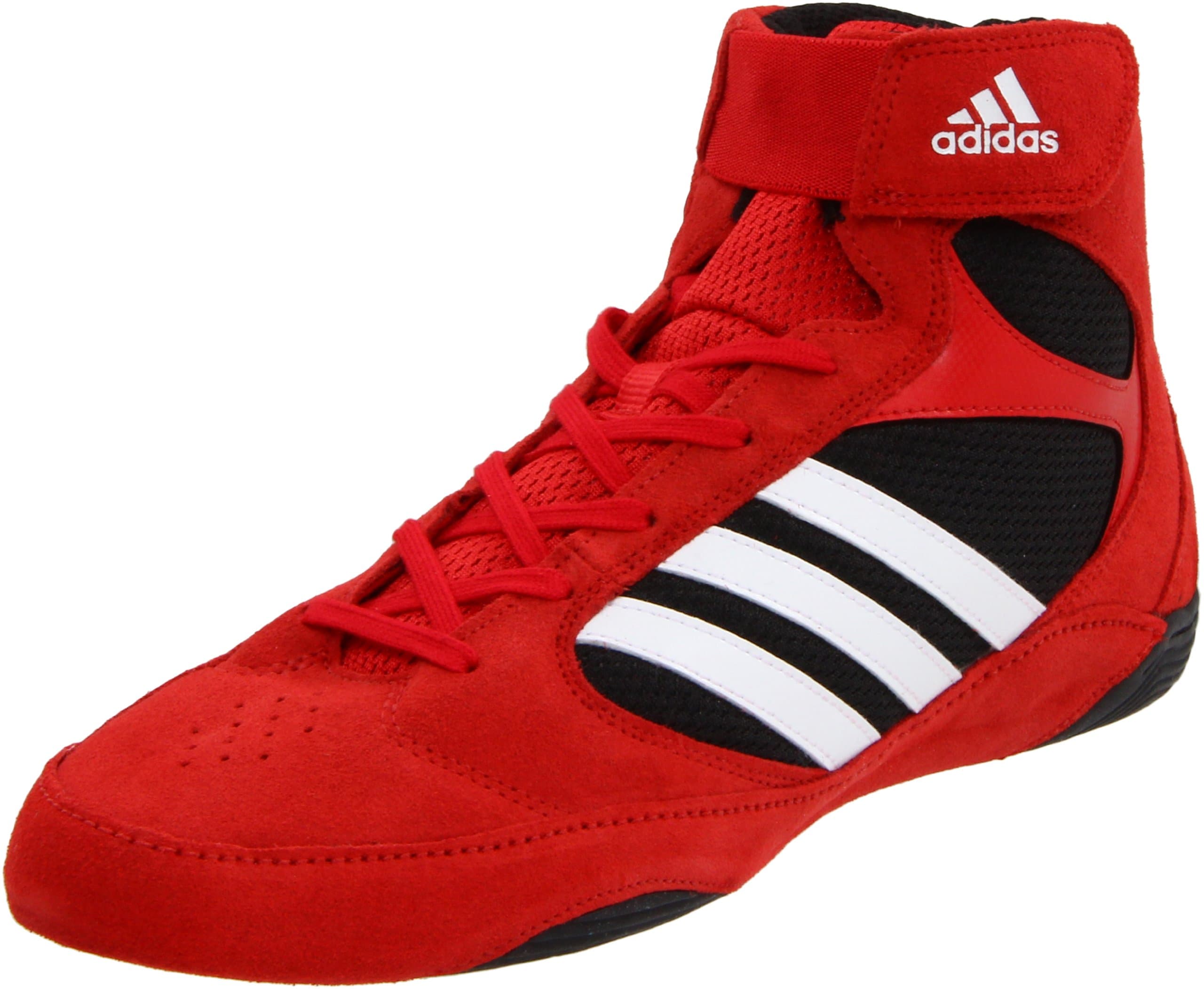 adidas Men's Pretereo.2 Wrestling Shoe,Collegiate Red/White/Black,9.5 D US