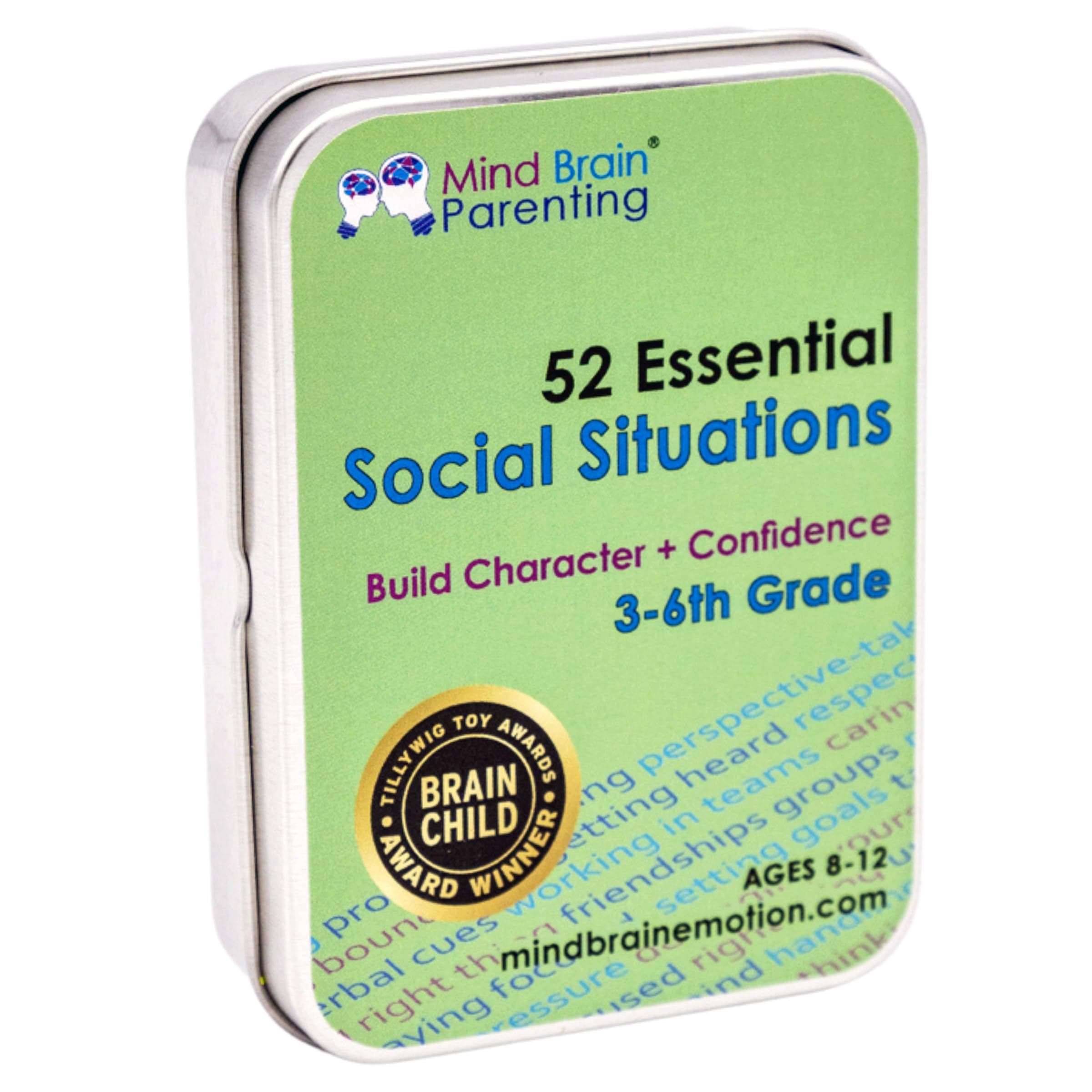 52 Essential Social Situations - Social Skills Activities for Kids (3-6th Grade) - Social Emotional Learning & Growth Mindset for Family, Classroom, Counseling - Conversation Card Games for Kids 8-12
