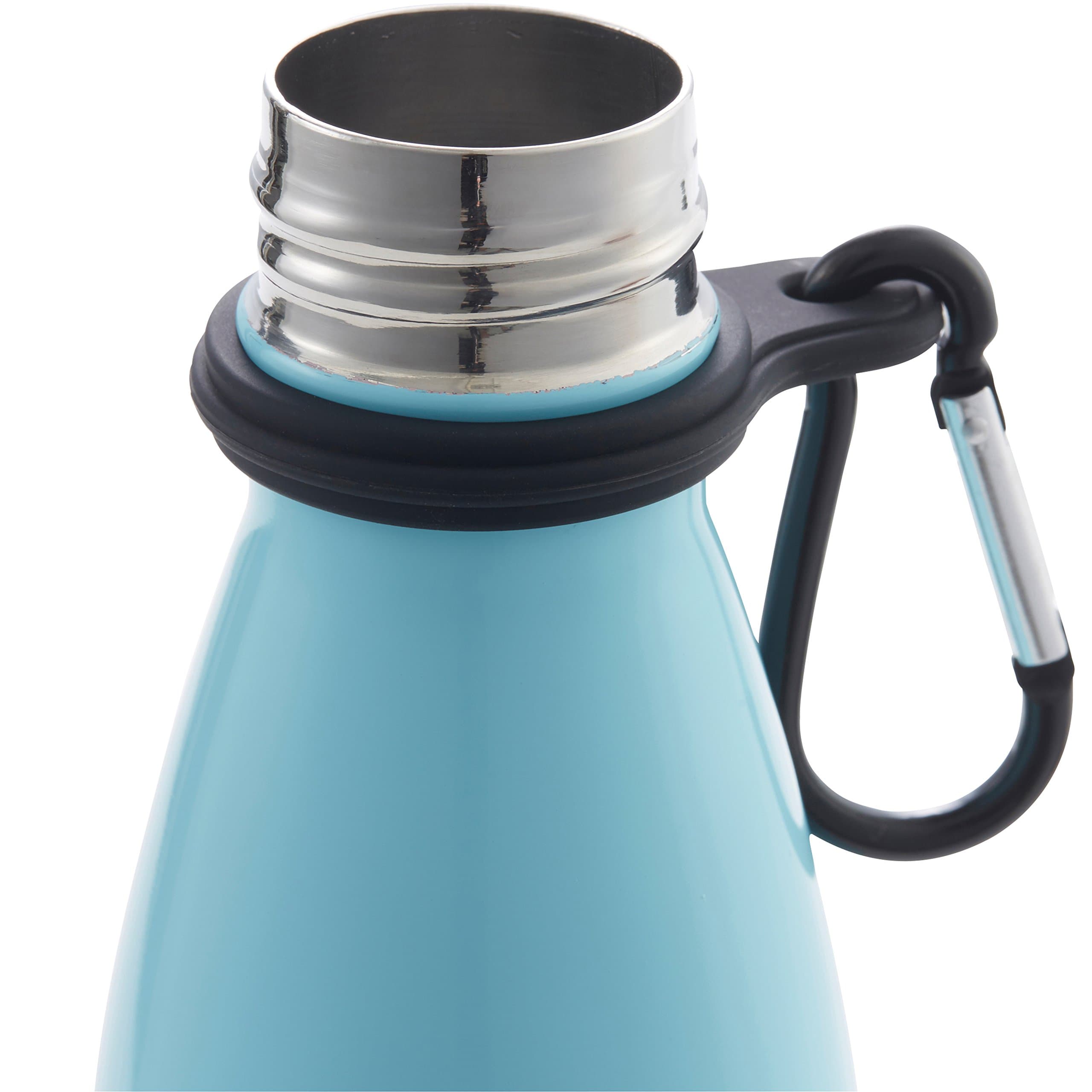 Silicone Water Bottle Carrier with Carabiner (2 Pack)