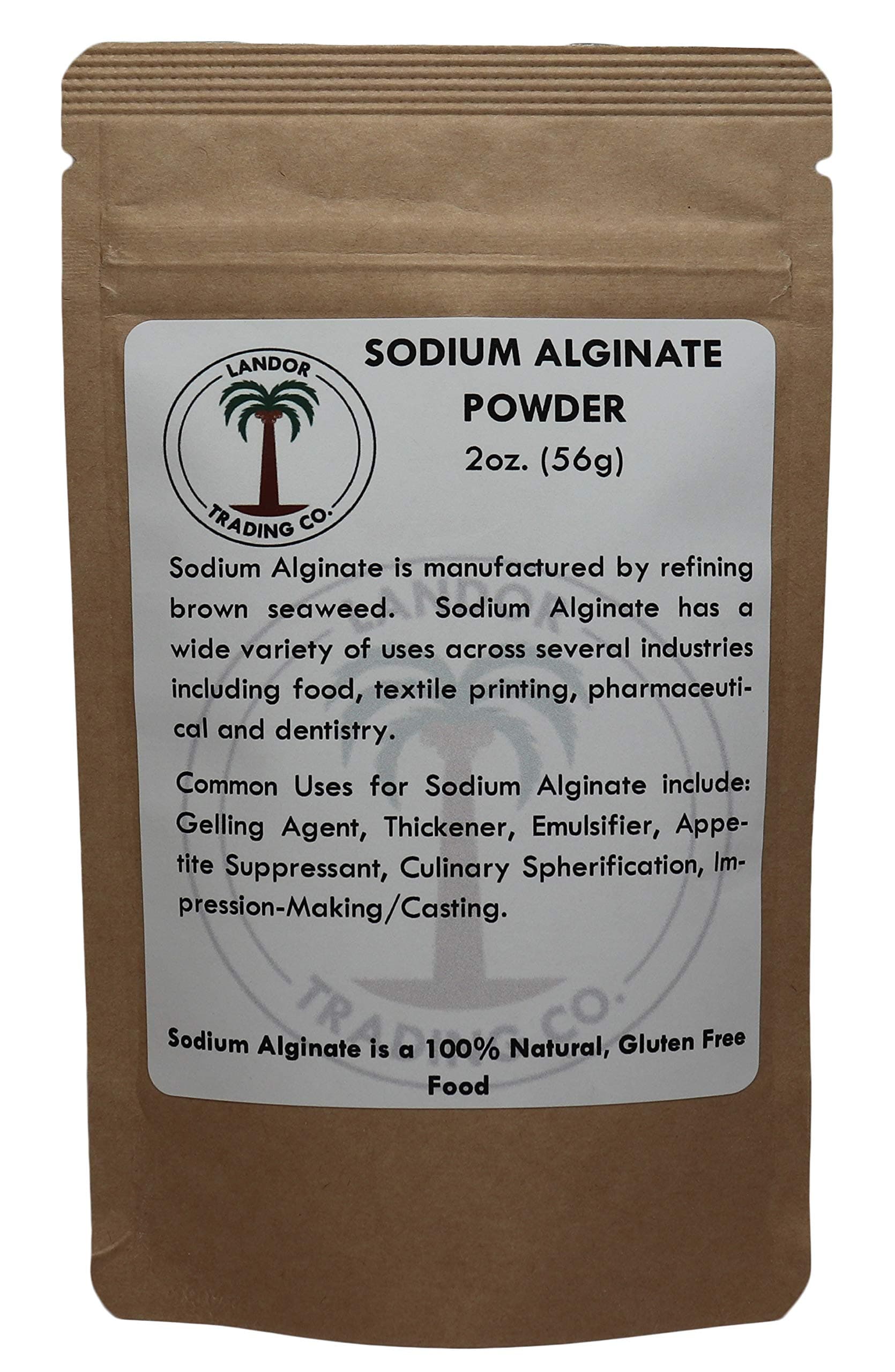 Sodium Alginate - Food Grade - 2 Ounces - Molecular Gastronomy