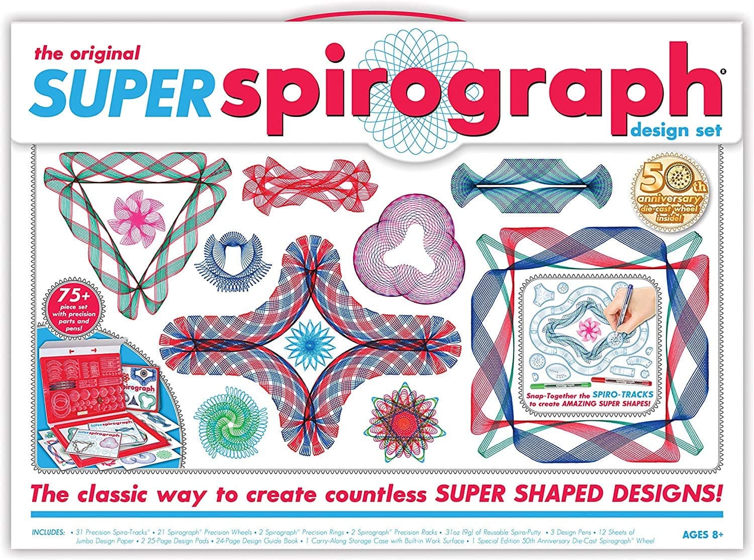 Kahootz Super Spirograph 75-Piece Jumbo Kit