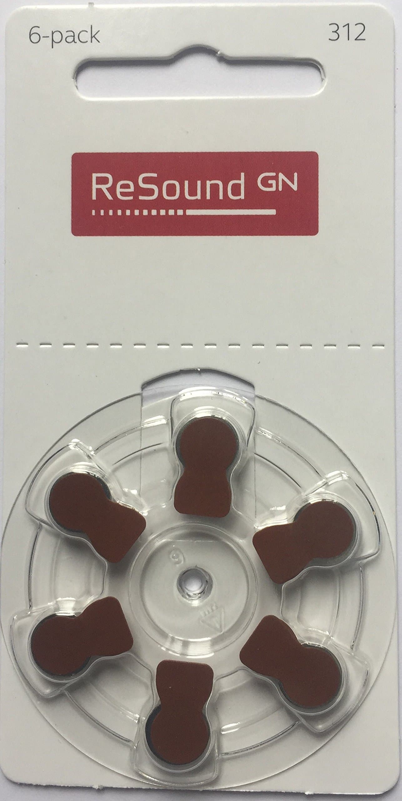 GN ReSound Hearing Aid Batteries Size 312 - Pack of 60 Batteries
