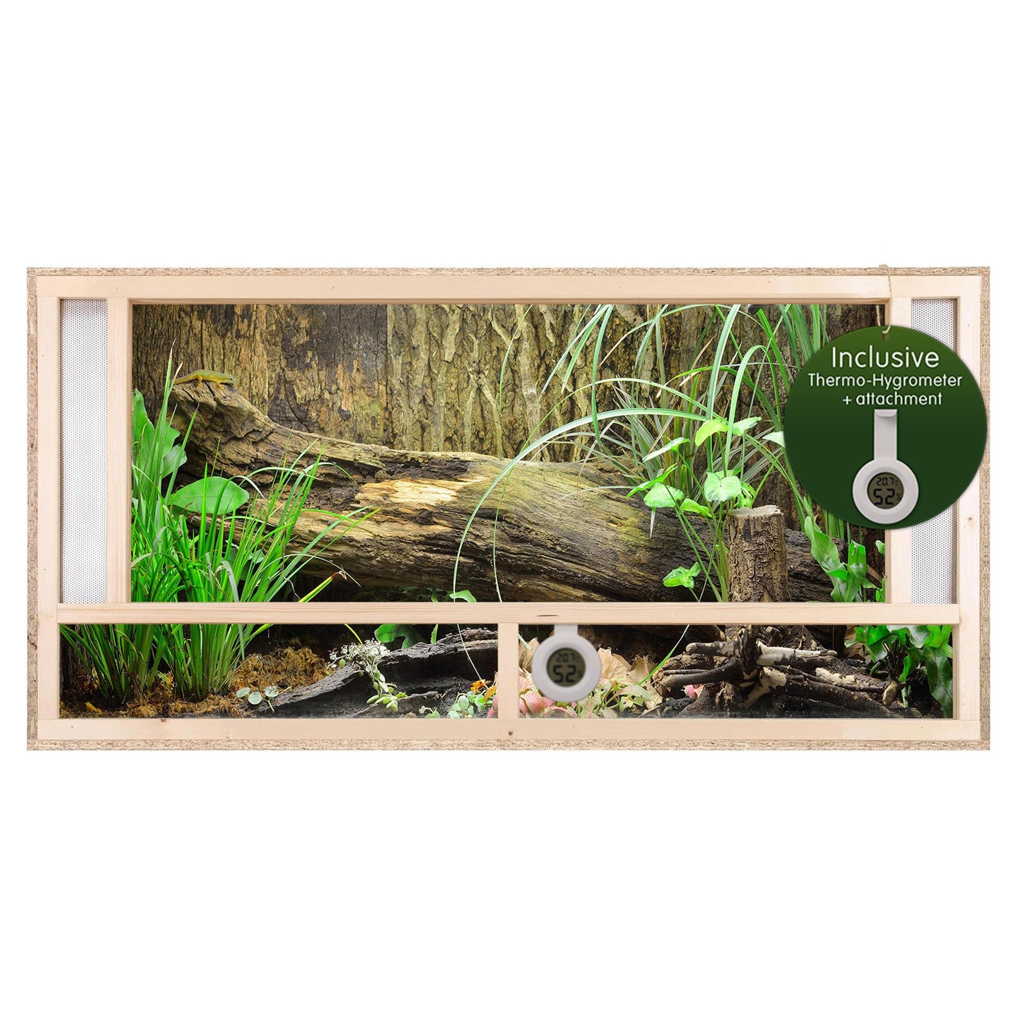 Large Wooden Reptile Vivarium 60 x 120 x 60 cm Indoor Terrarium Front Ventilation Snakes & Lizzards 25 x 47 x 24 Inch