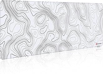 excovip EXCOVIP Large Gaming Mouse Pad XL,Anti-Skid White Mousepad Large Keyboard Mouse Pad Desk Mat with Stitched Edges (800x300mm, White) 0154