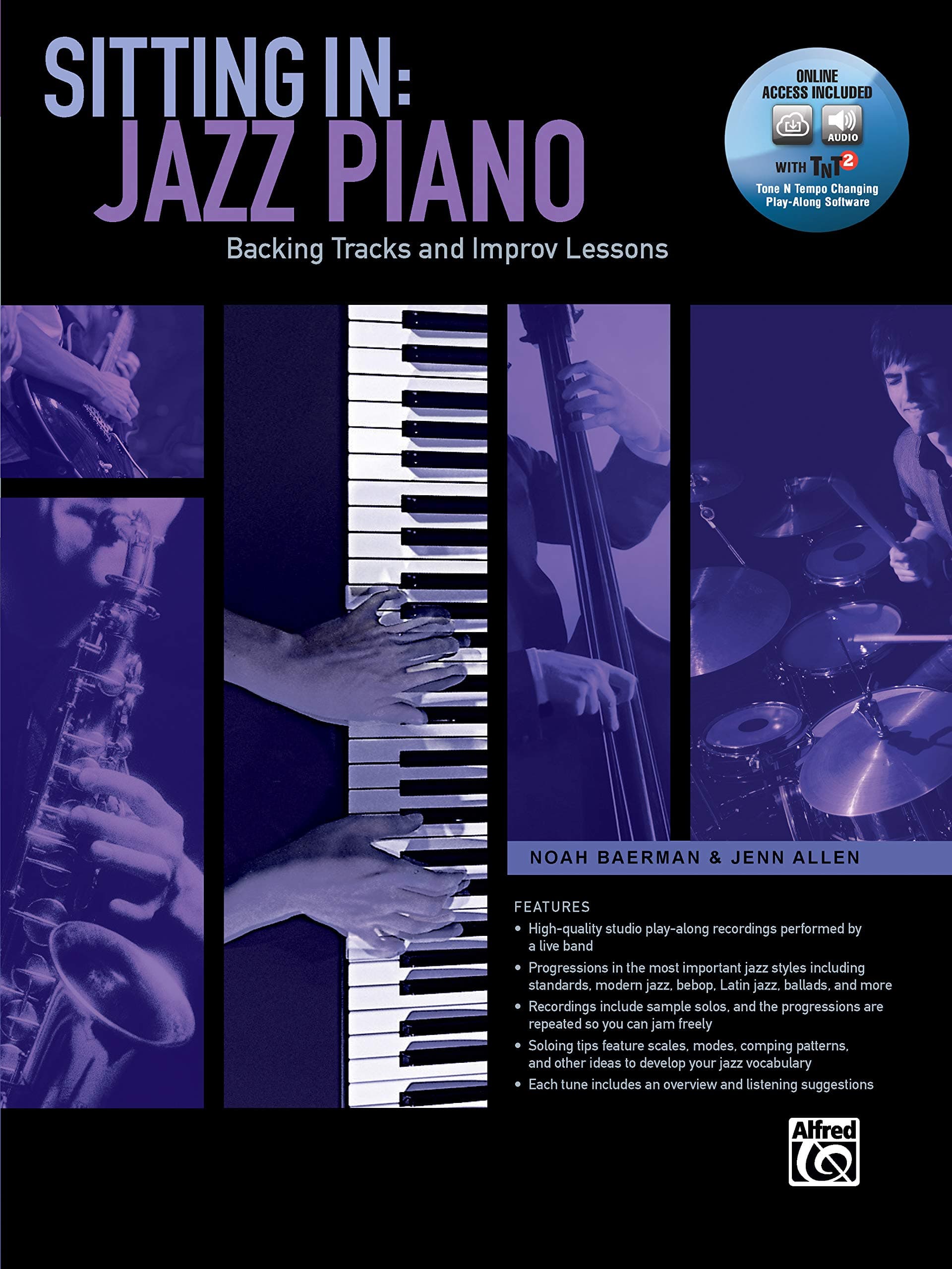 Sitting In -- Jazz Piano: Backing Tracks and Improv Lessons (Book & DVD-ROM) Paperback – Illustrated, 1 Sept. 2014