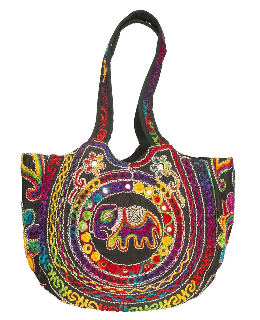 Colorful Floral Women Boho Fashion Shoulder Tote Bag Large Roomy School Book Laptop Market Casual
