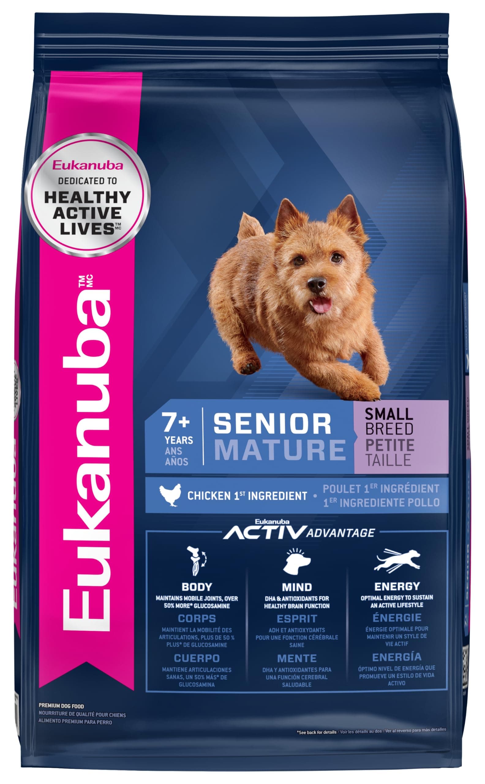 Senior Small Breed Dry Dog Food, 15 lb