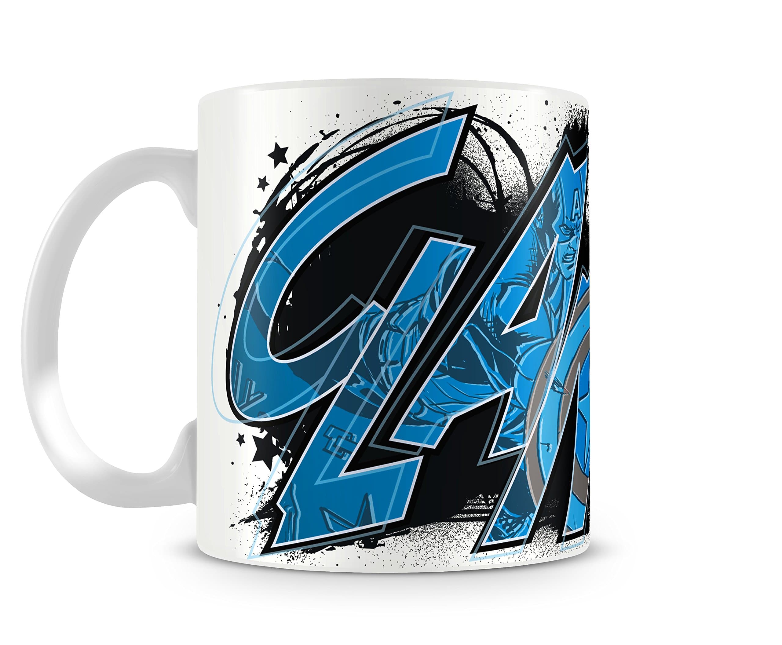Marvel 'Avengers Assemble - Clang' Officially Licensed Round Ceramic Mug (8 cm x 8 cm x 9.5)