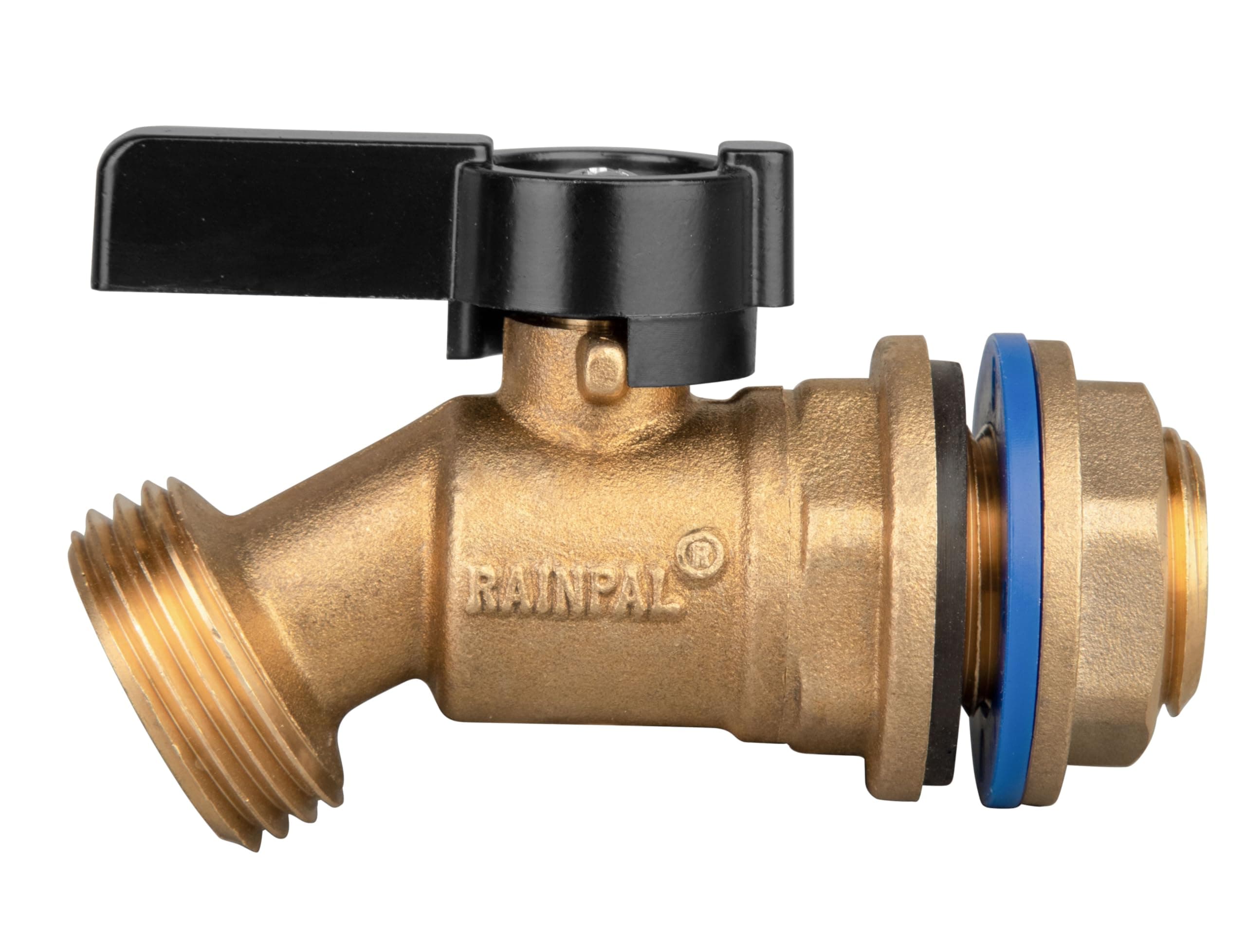 RBS005 Brass Water Container/Rain Barrel Quarter Turn Spigot(LF Compliant, For OPEN TOP BARRELS)