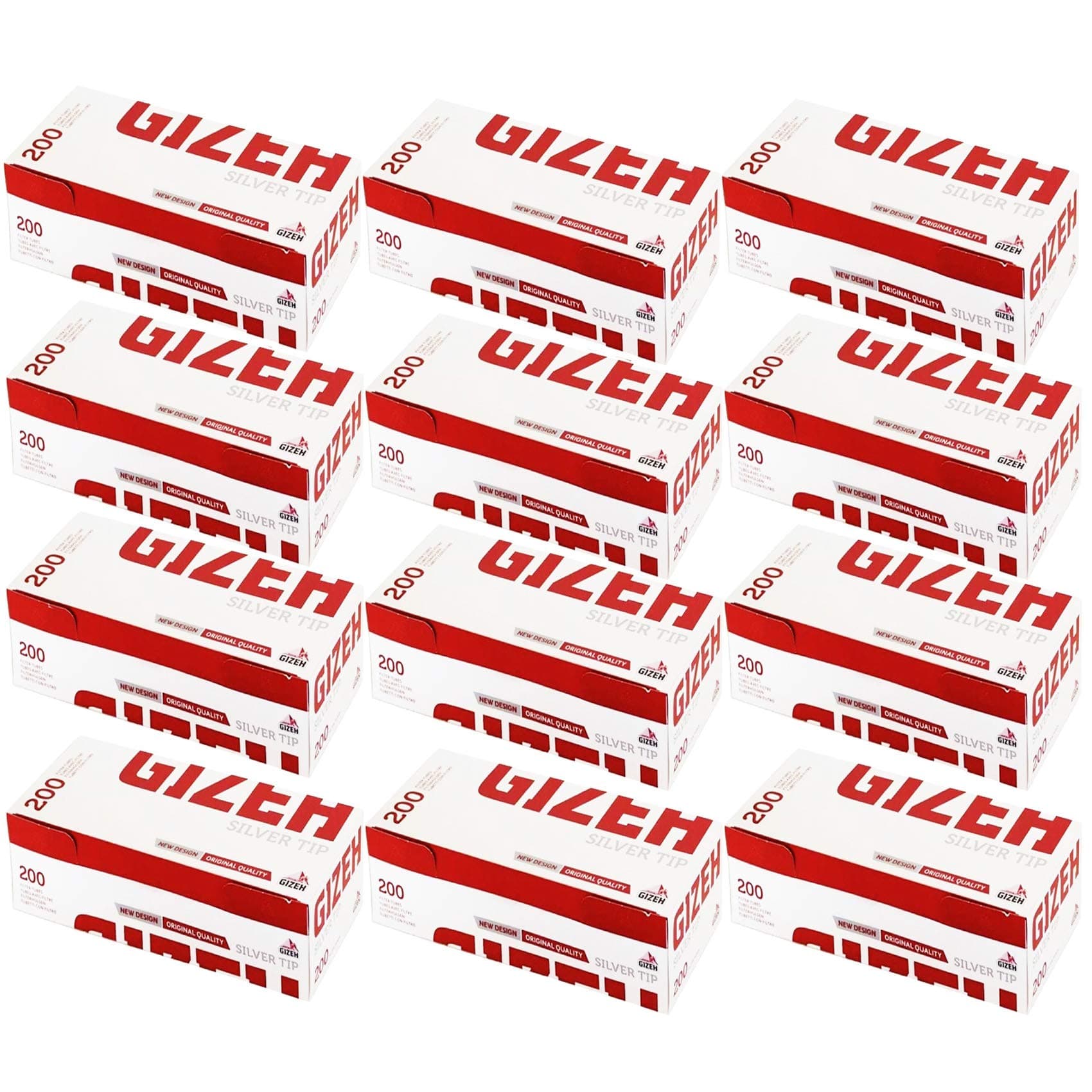 200-2000 x GIZEH Filter TUBES Silver Tips Paper Smoking Rolling Active Cigarette Tobacco Original Standard UK FREE P&P (2000 x GIZEH FILTER TUBES SILVER)