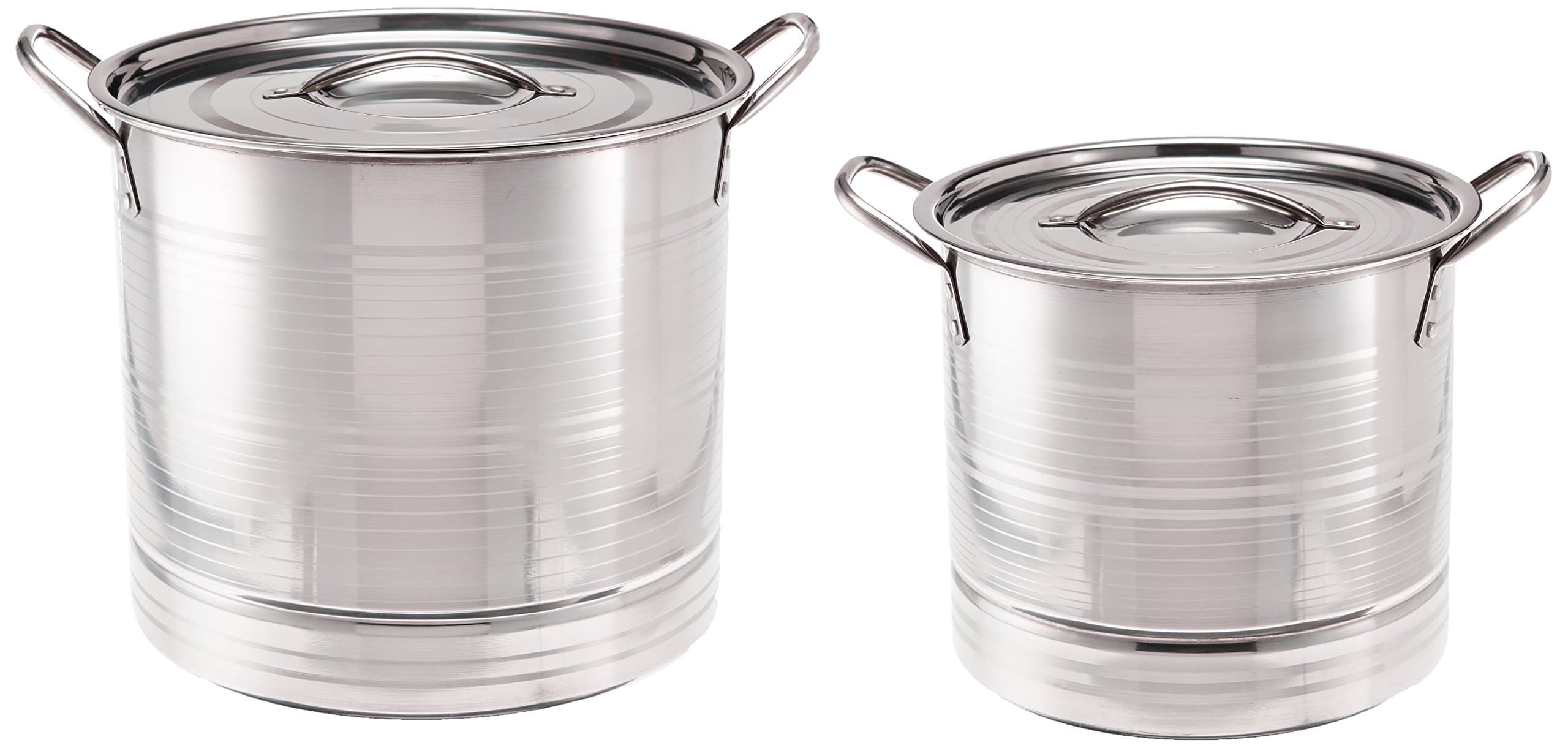 ExcelSteel 571 - 6 Piece Stockpot with Steamer Plate, Stainless Steel