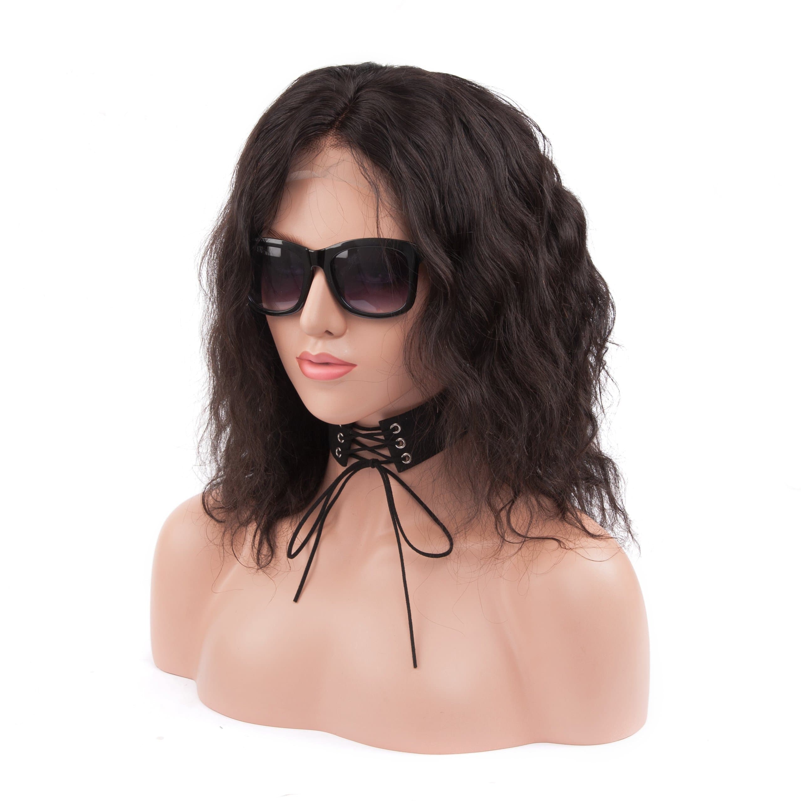 Lace Front Wigs-ISABEL Human Hair Wigs for Black Women,Short Wavy Bob Human Hair Lace Wigs with Baby Hair(12inch)