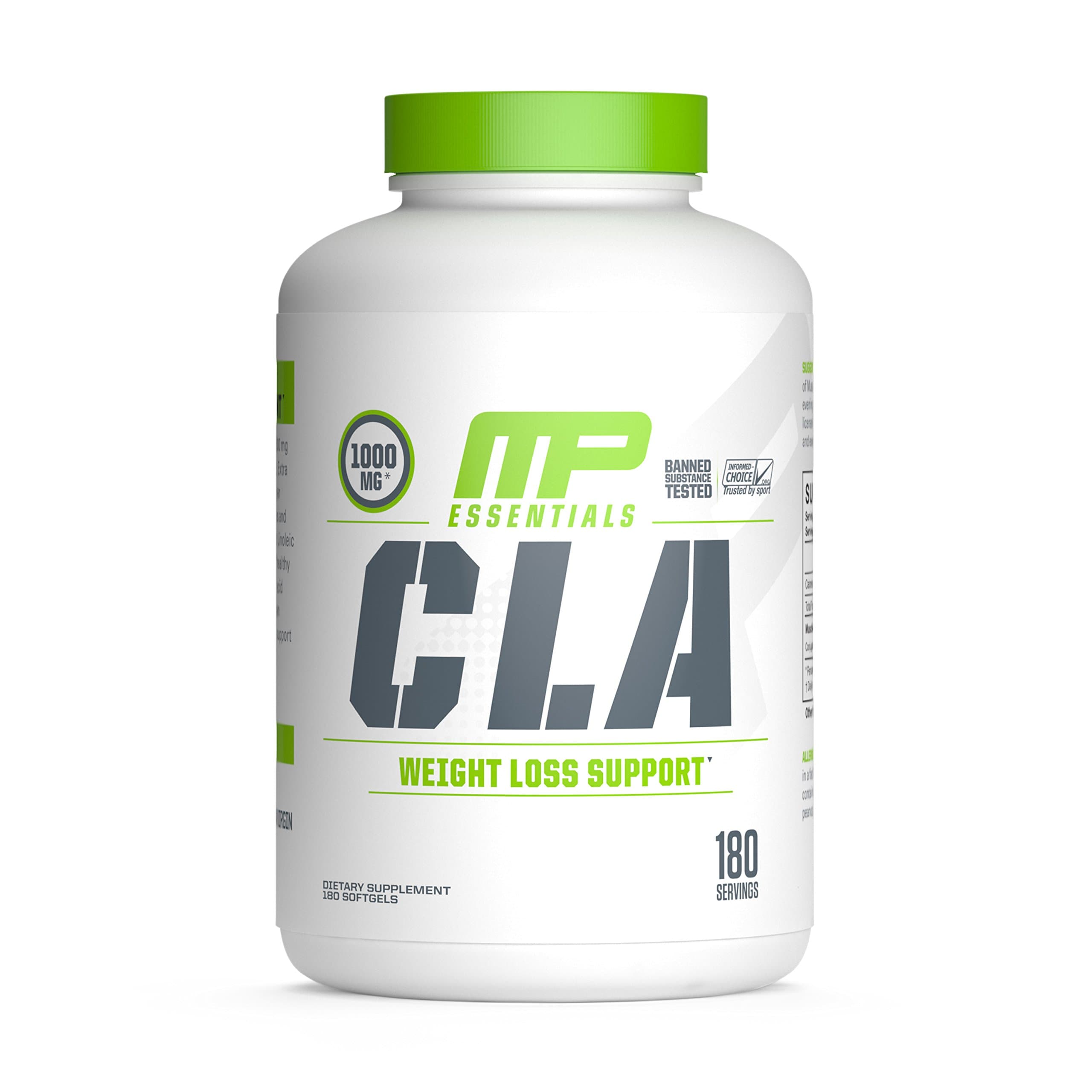 Muscle Pharm Essentials CLA Softgels, 1000mg CLA Blend, 180 Servings, Not Flavored (PH27)