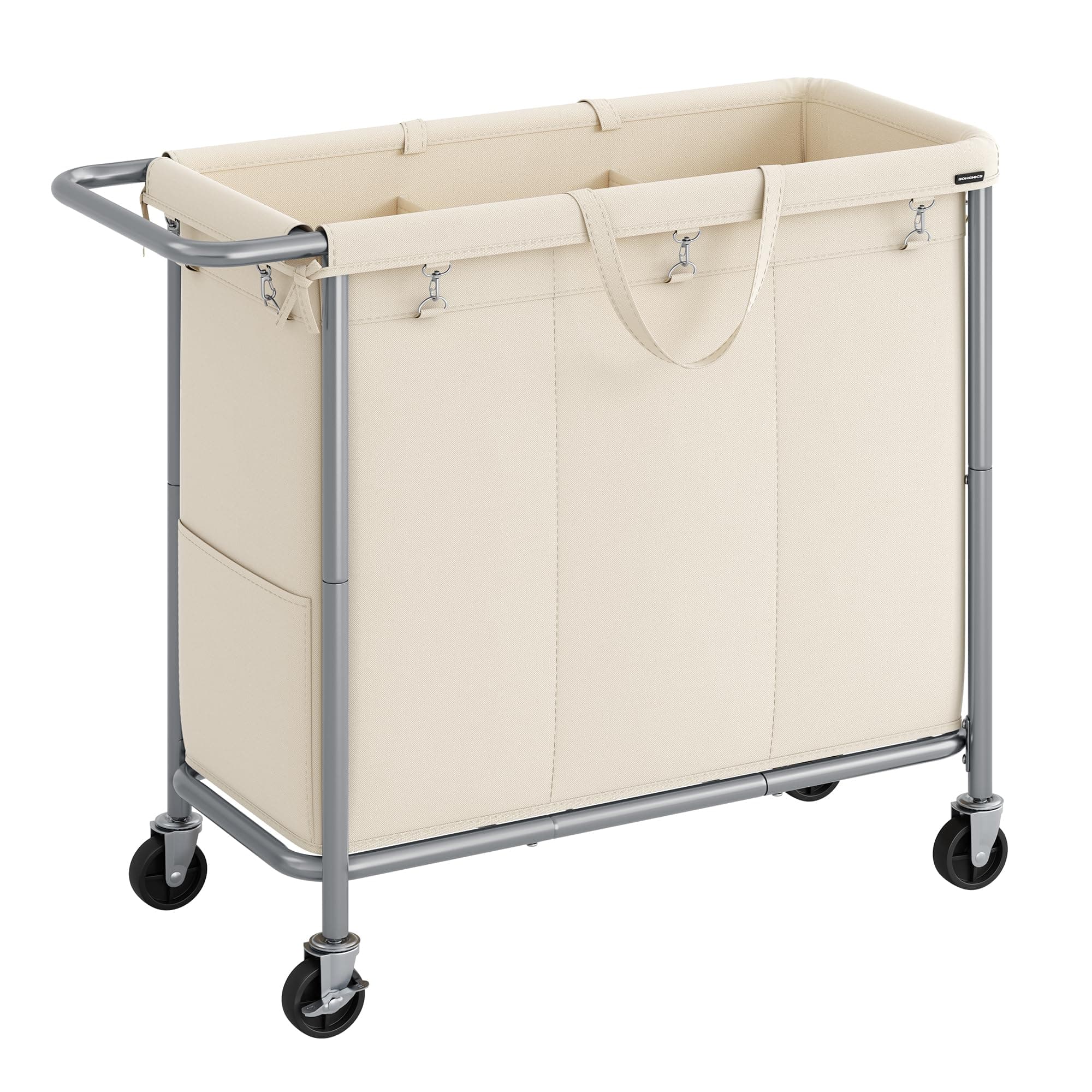 SONGMICS Laundry Hamper with Wheels URLS005W01