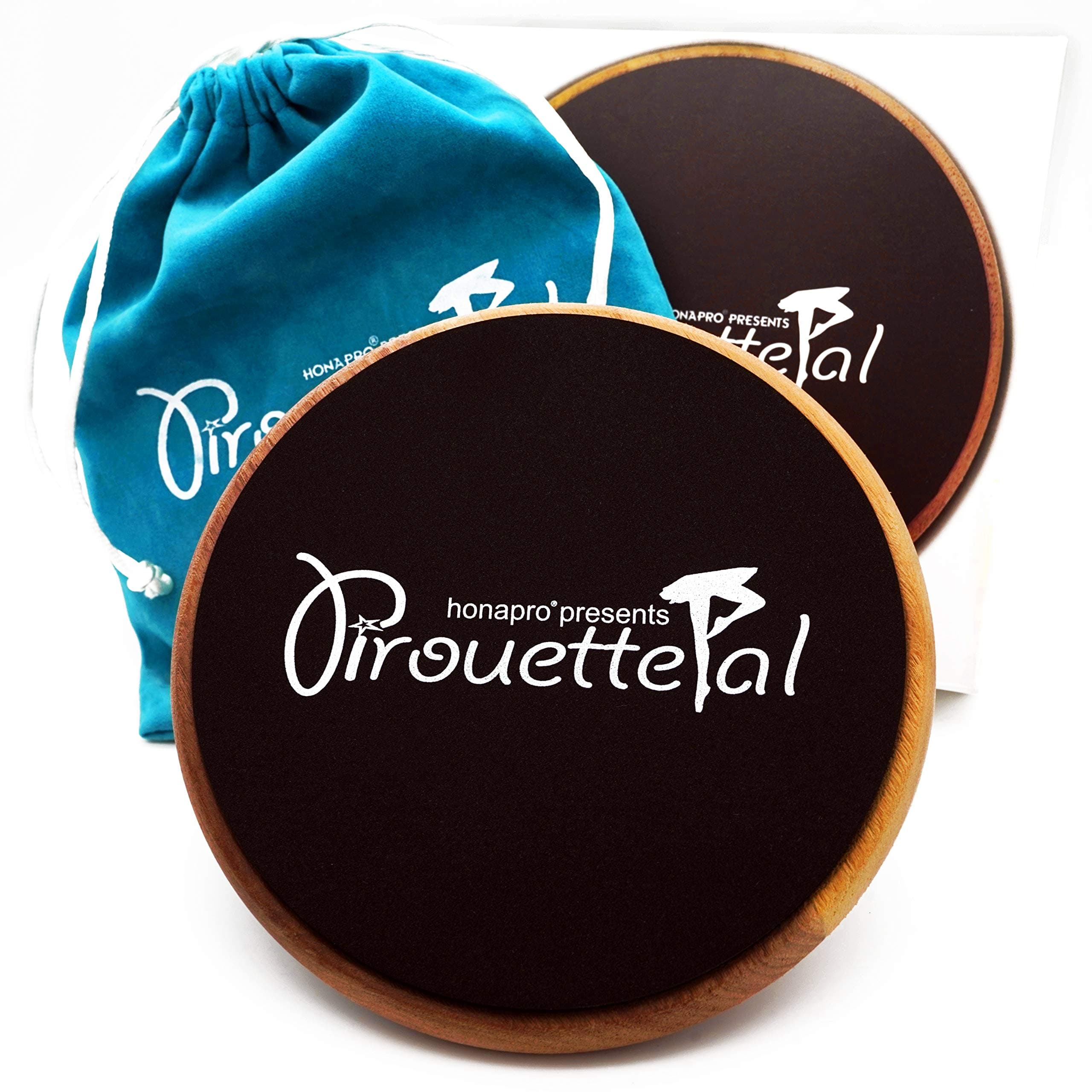 Turn Board for Dancers - The PirouettePal Turn Disc is a High-End Walnut Turn Disk for Dance, Ice Skating, Gymnastics, Ballet, Balance, Spinning - Turn Boards for Dancers