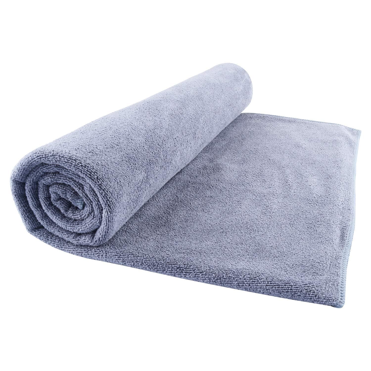 Oversized Microfiber Bath Towel (Bath Sheet), 1 Pack (32 x 71 Inch), Extra Large Super Absorbent, Quick Fast Dry, Soft Eco-Friendly Towel for Body, Bathroom, Travel (1PCS Grey)