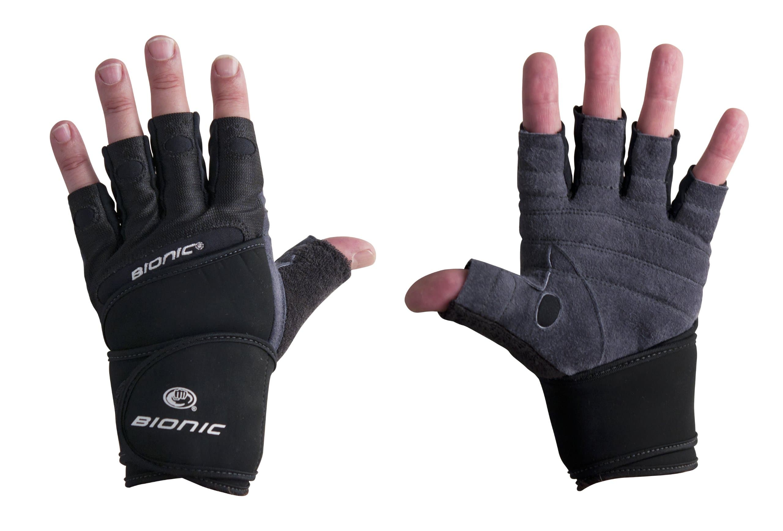 Mens Wrist Wrap Fitness Gloves