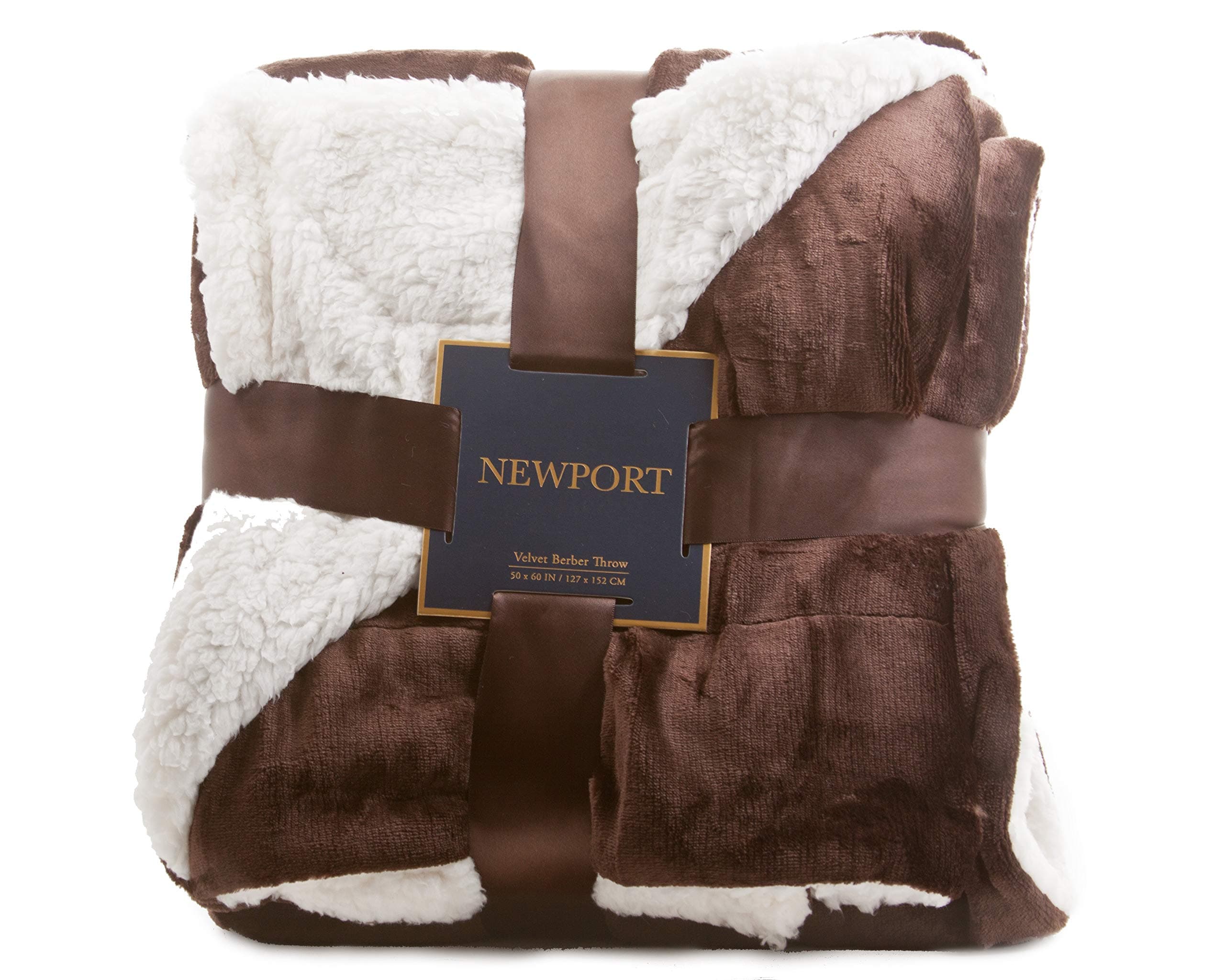 ReLive Reversible Velvet Luxury Berber Throw Blanket 50x60