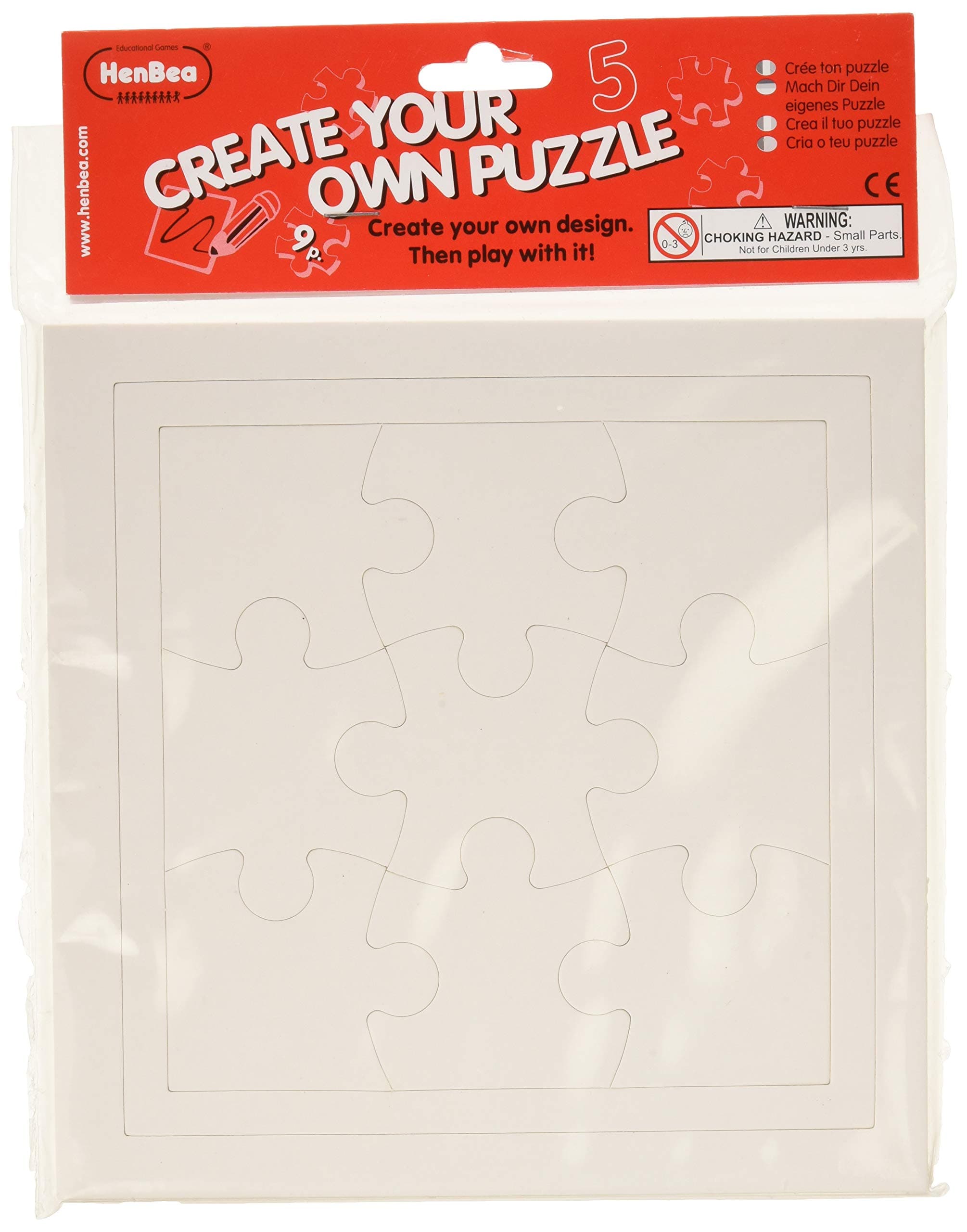 HenBea - Create your puzzle 9 pieces (pack of 5 units) (839 / B)