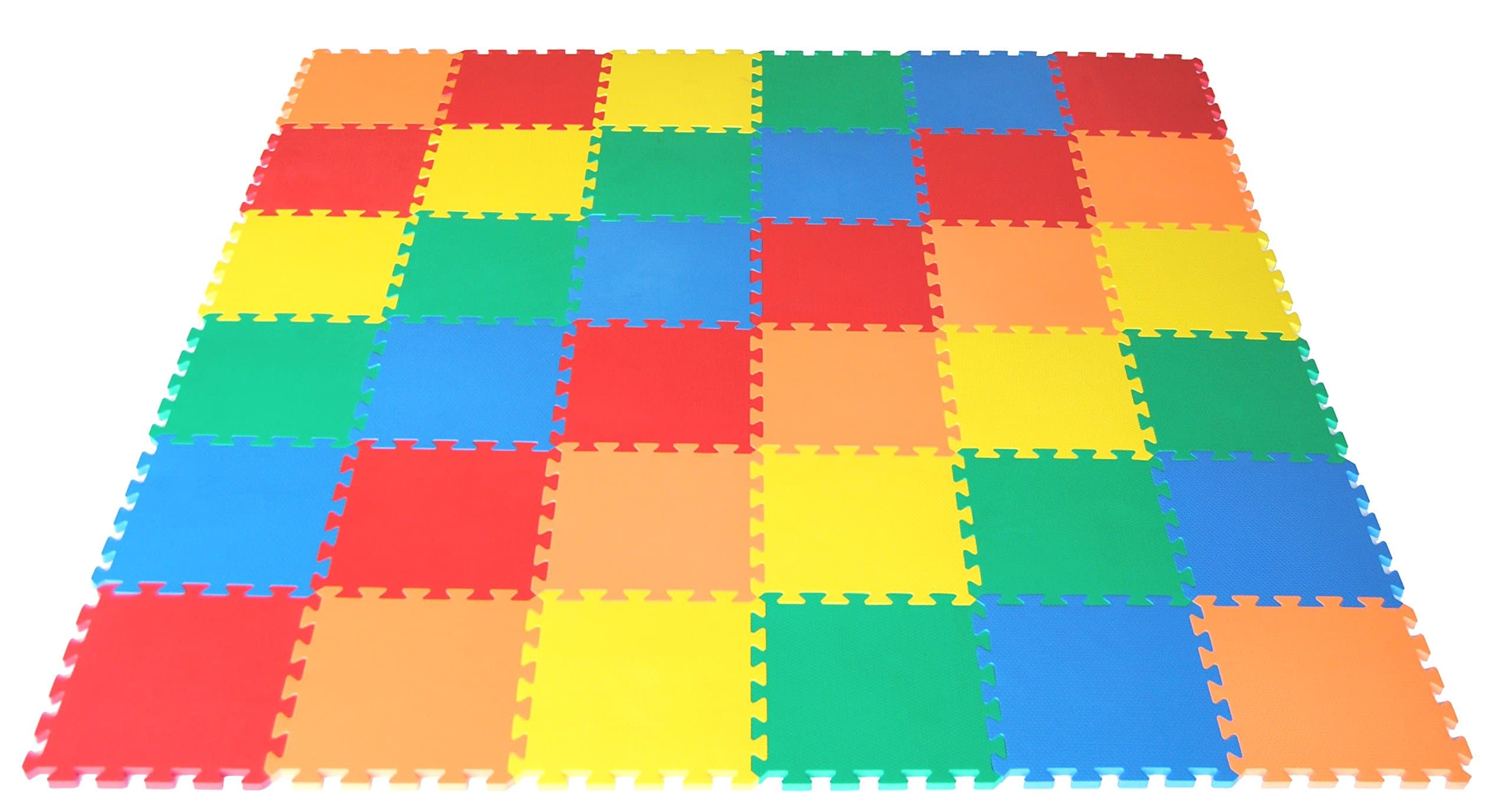 eWonderWorld 36Piece Extra Thick Non-Toxic Kids & Toddlers Interlocking Puzzle Foam Play Mat